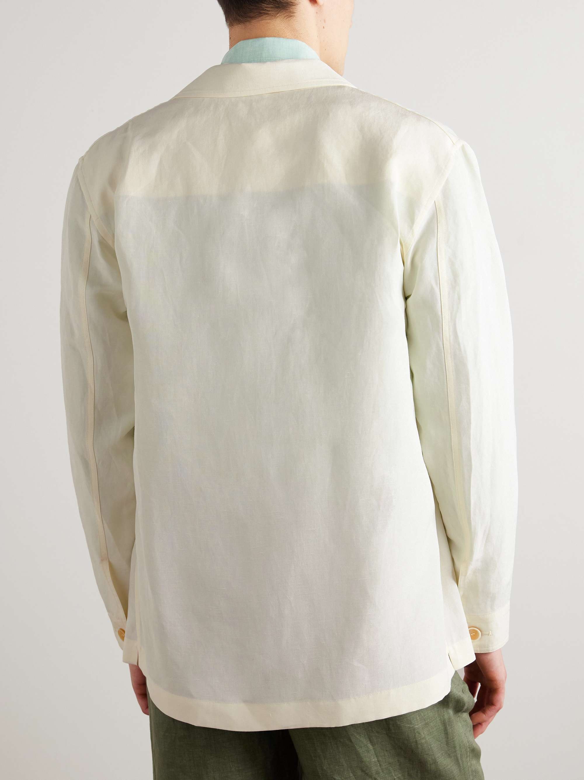 Joele Linen and Silk-Blend Overshirt view