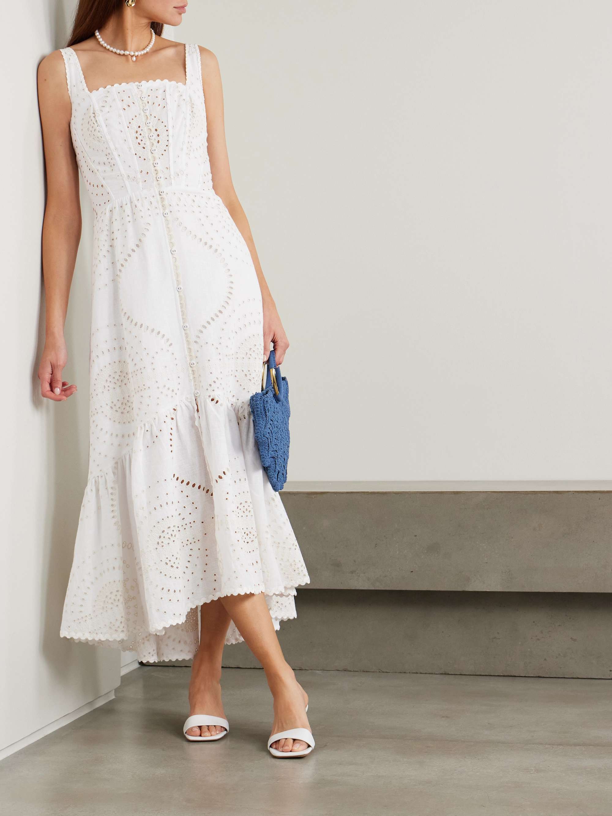 Greba broderie anglaise cotton-blend maxi dress view