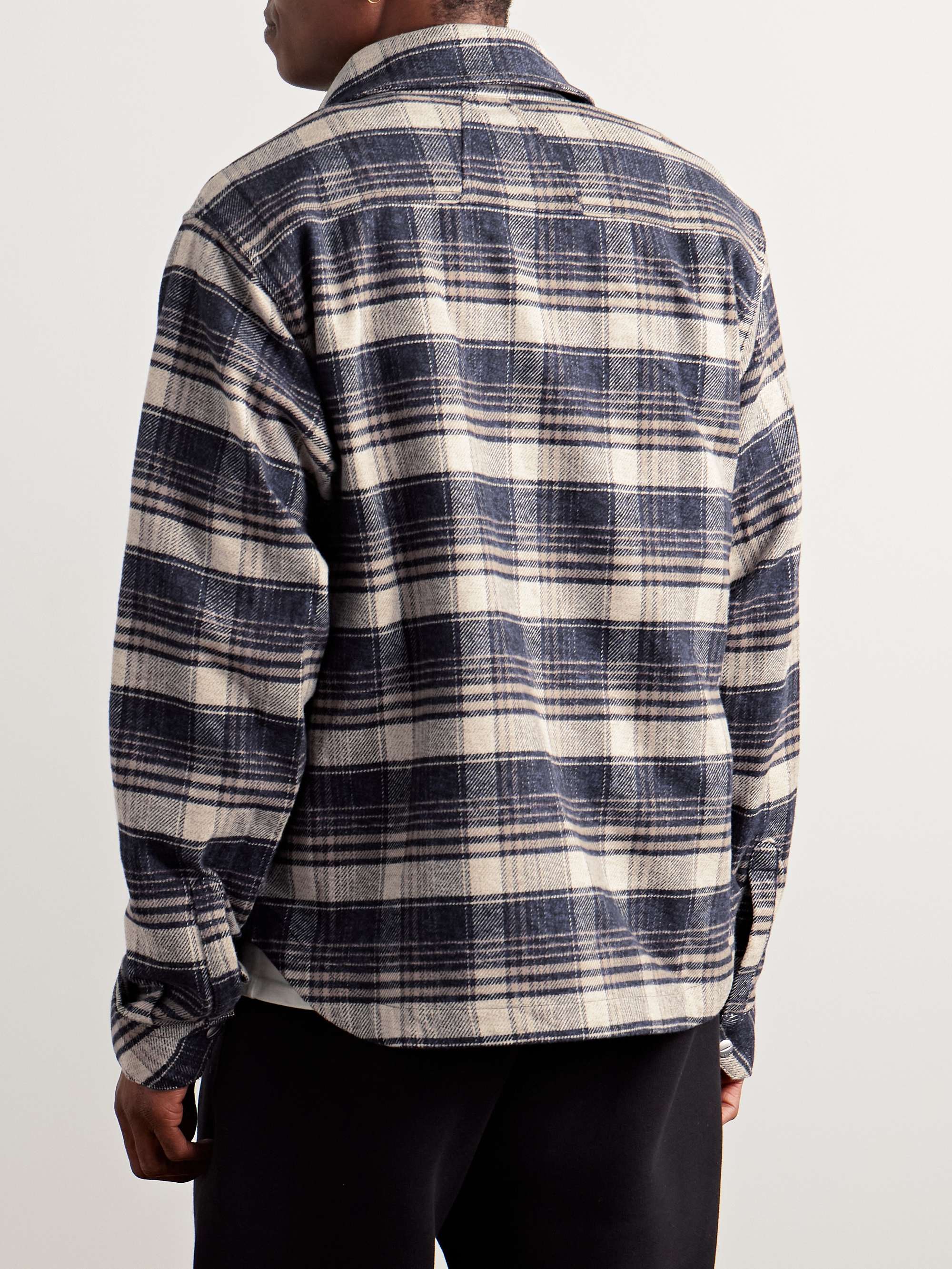 Checked Cotton-Flannel Overshirt view