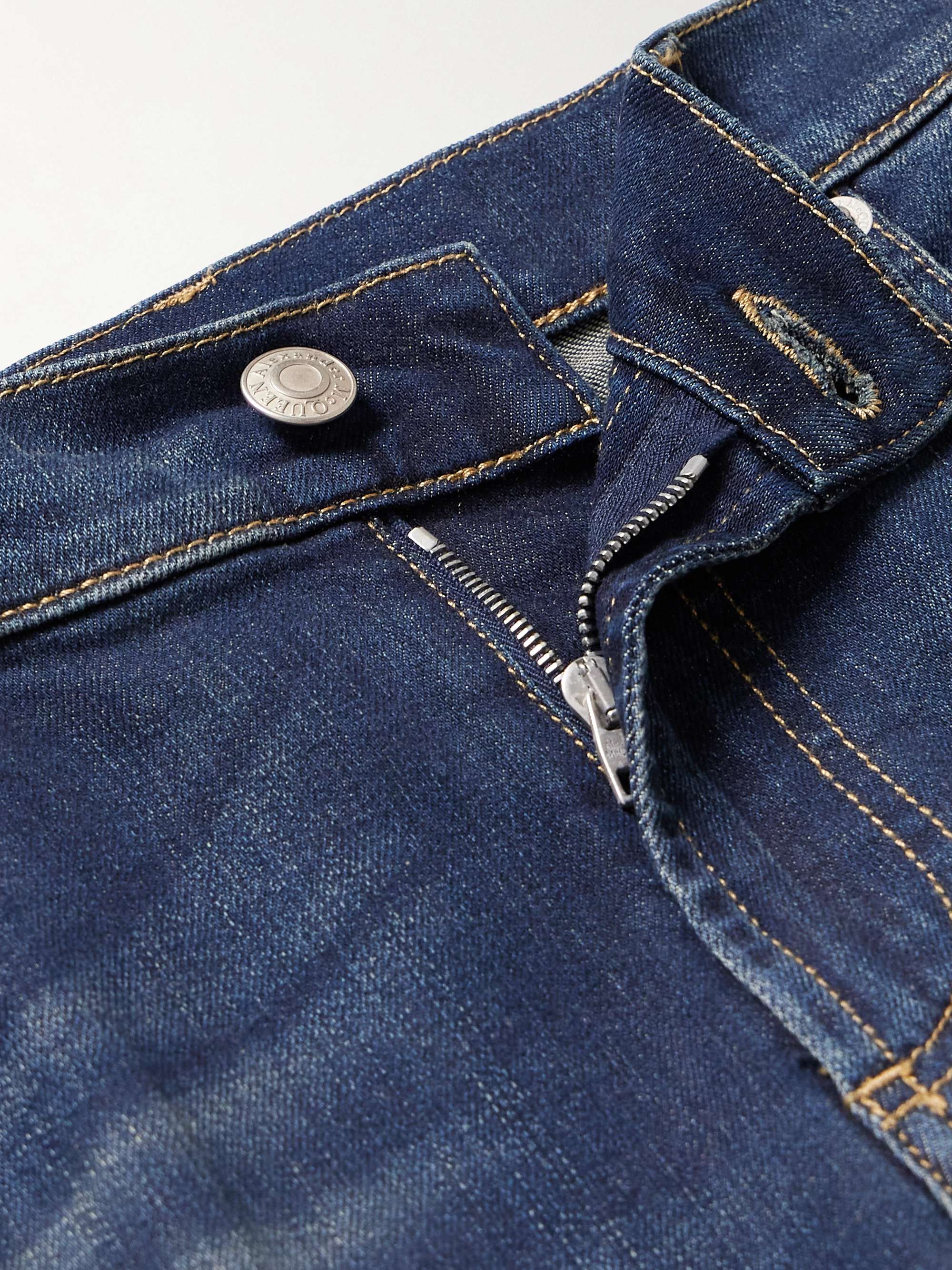 Graffiti Straight-Leg Logo-Embroidered Jeans view