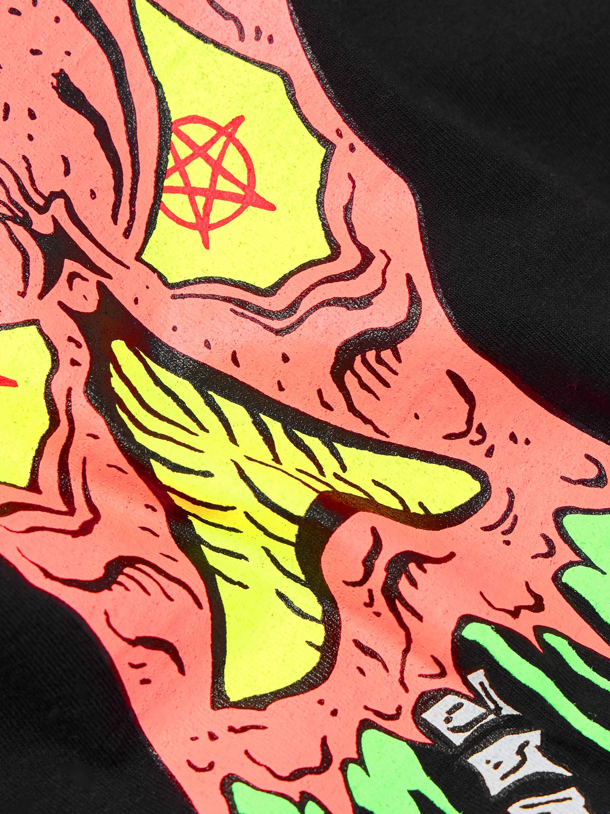 + Neck Face Logo-Embroidered Printed Cotton-Jersey T-Shirt view