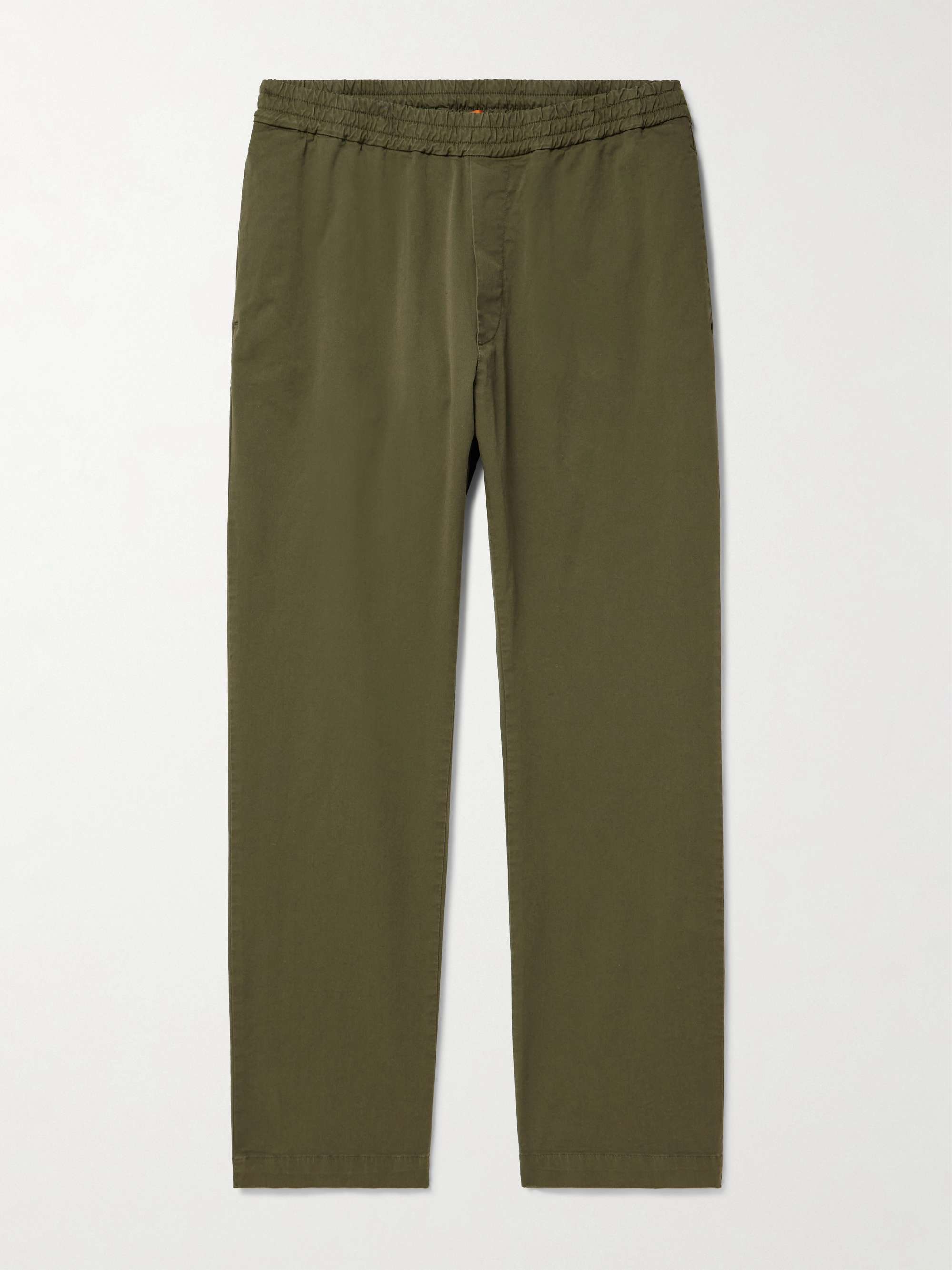 Bativoga Straight-Leg Cotton-Blend Poplin Trousers view