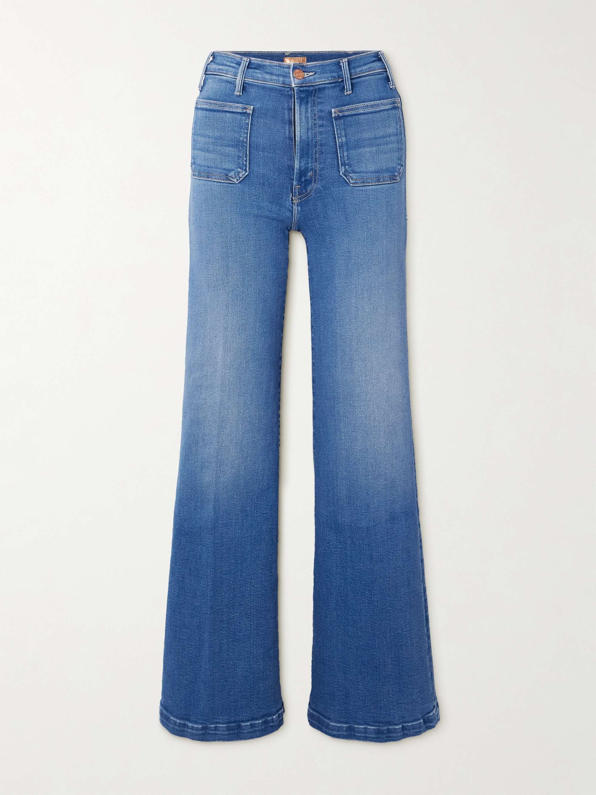 The Hustler Roller high-rise wide-leg jeans view