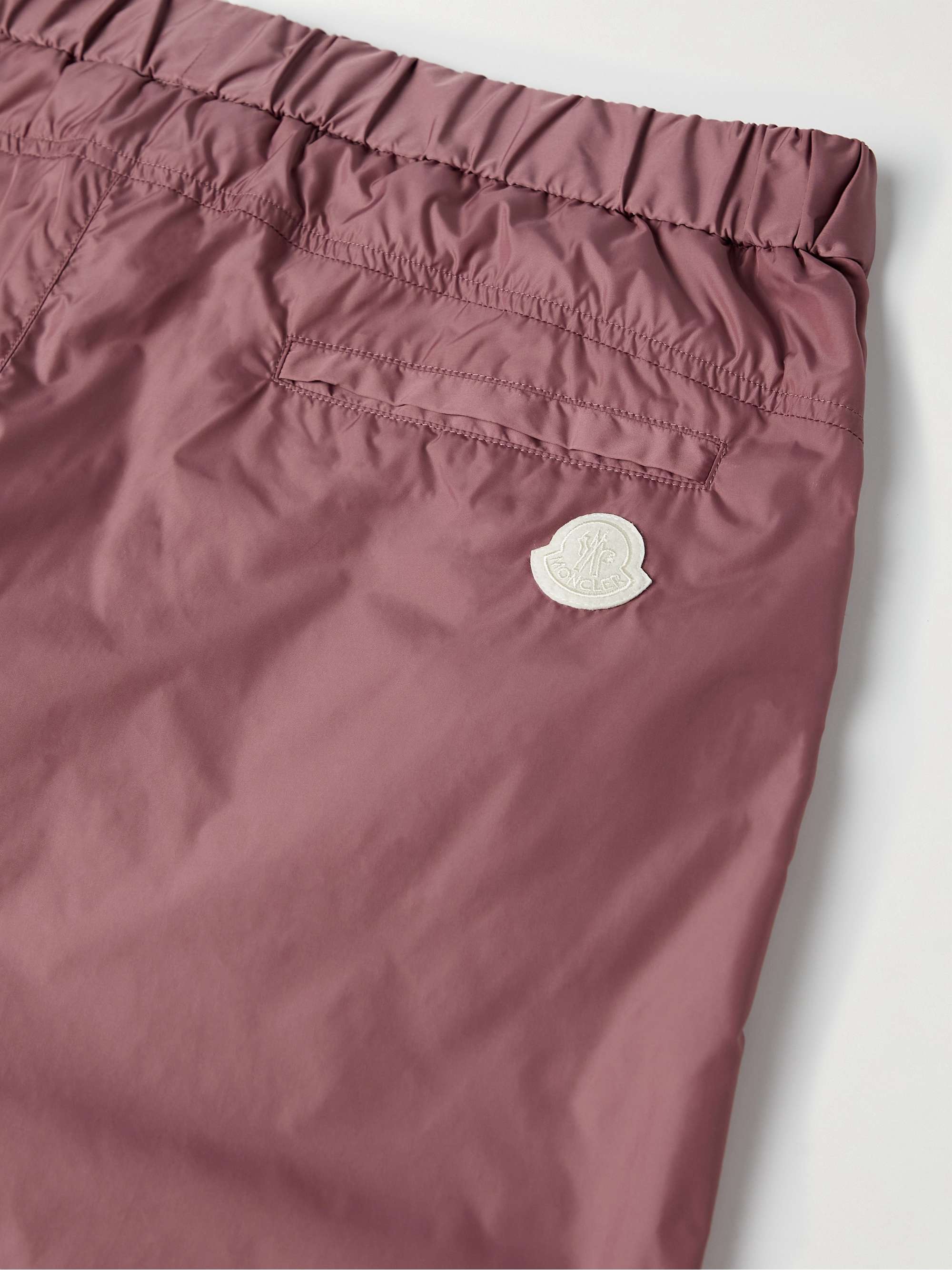 2 Moncler 1952 Tapered Logo-Print Shell Trousers view