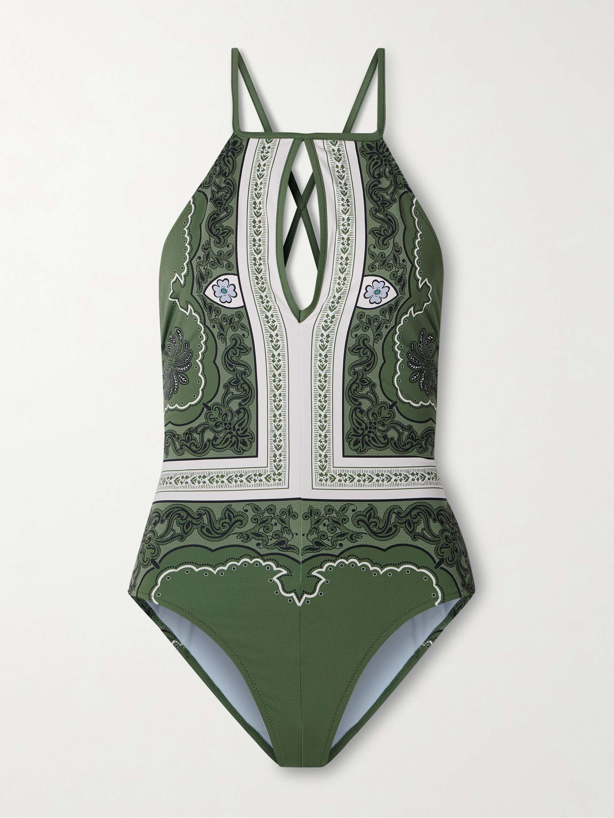 Fonda cutout printed swimsuit view