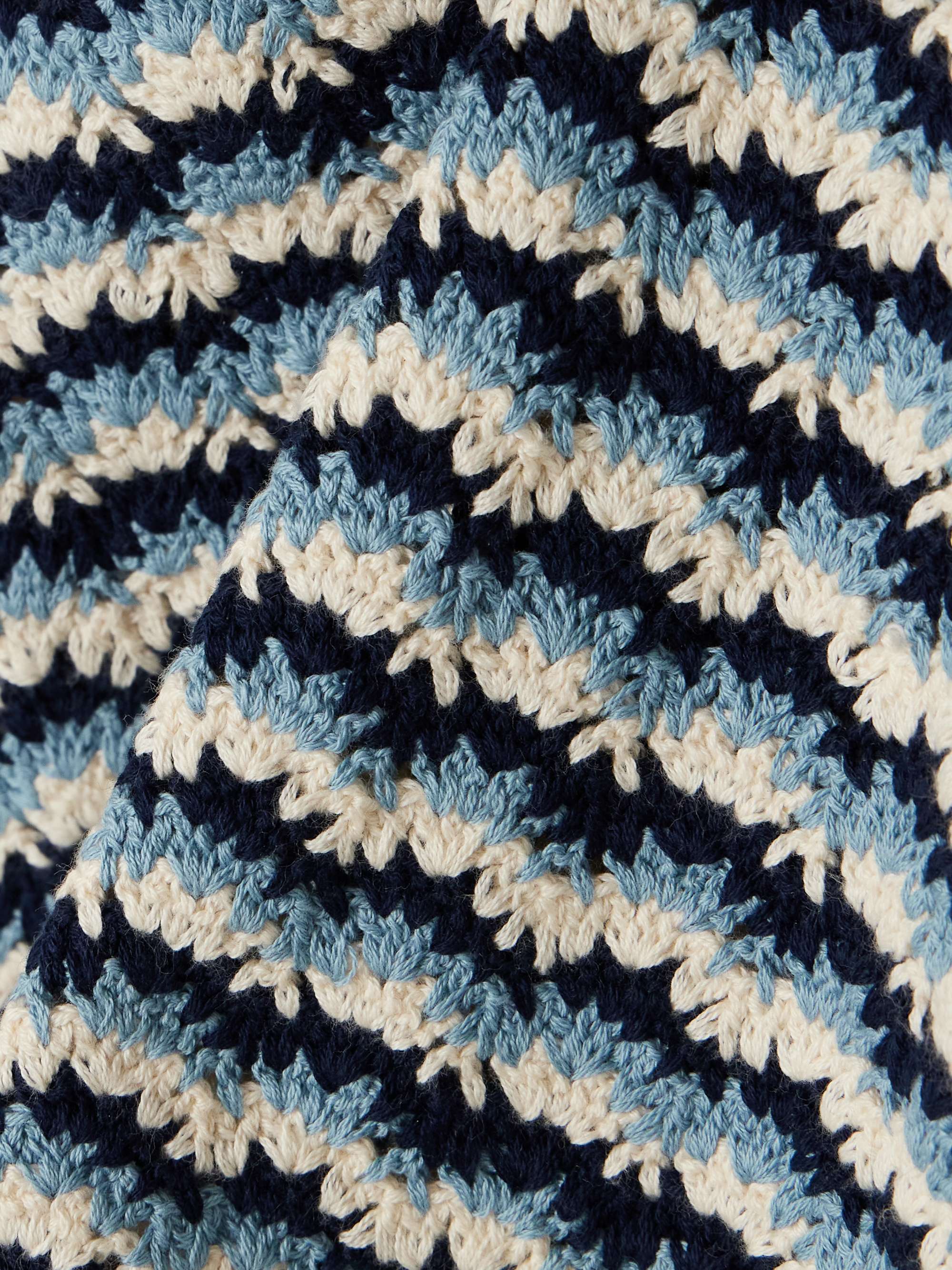 Naplo crocheted cotton top view