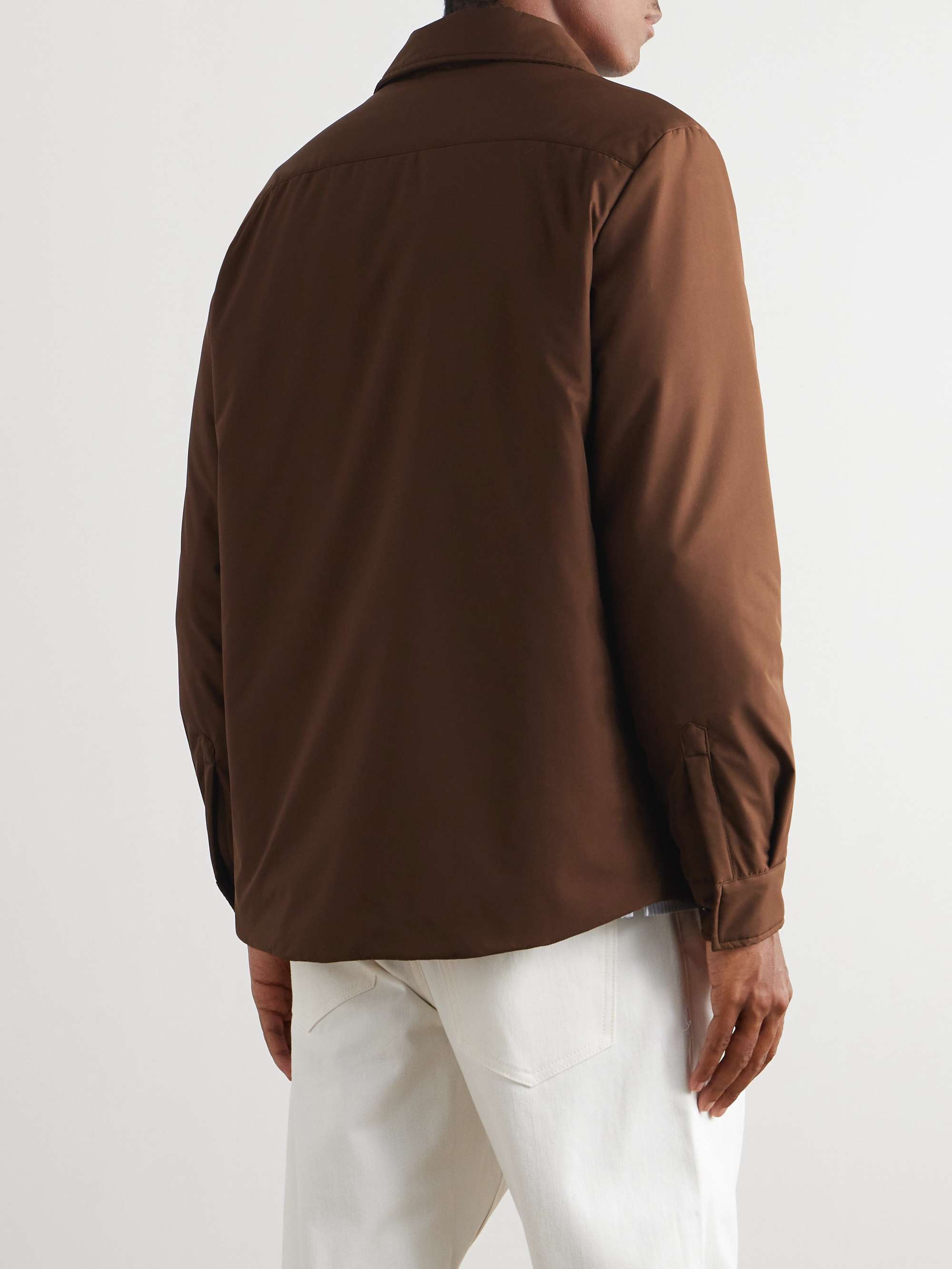 Padded Silk Shirt Jacket view