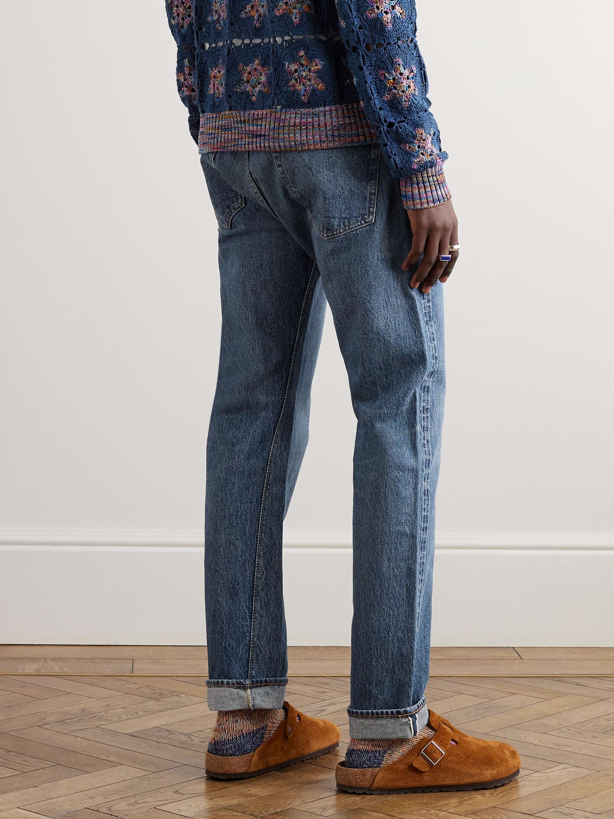 107 Slim-Fit Selvedge Denim Jeans view