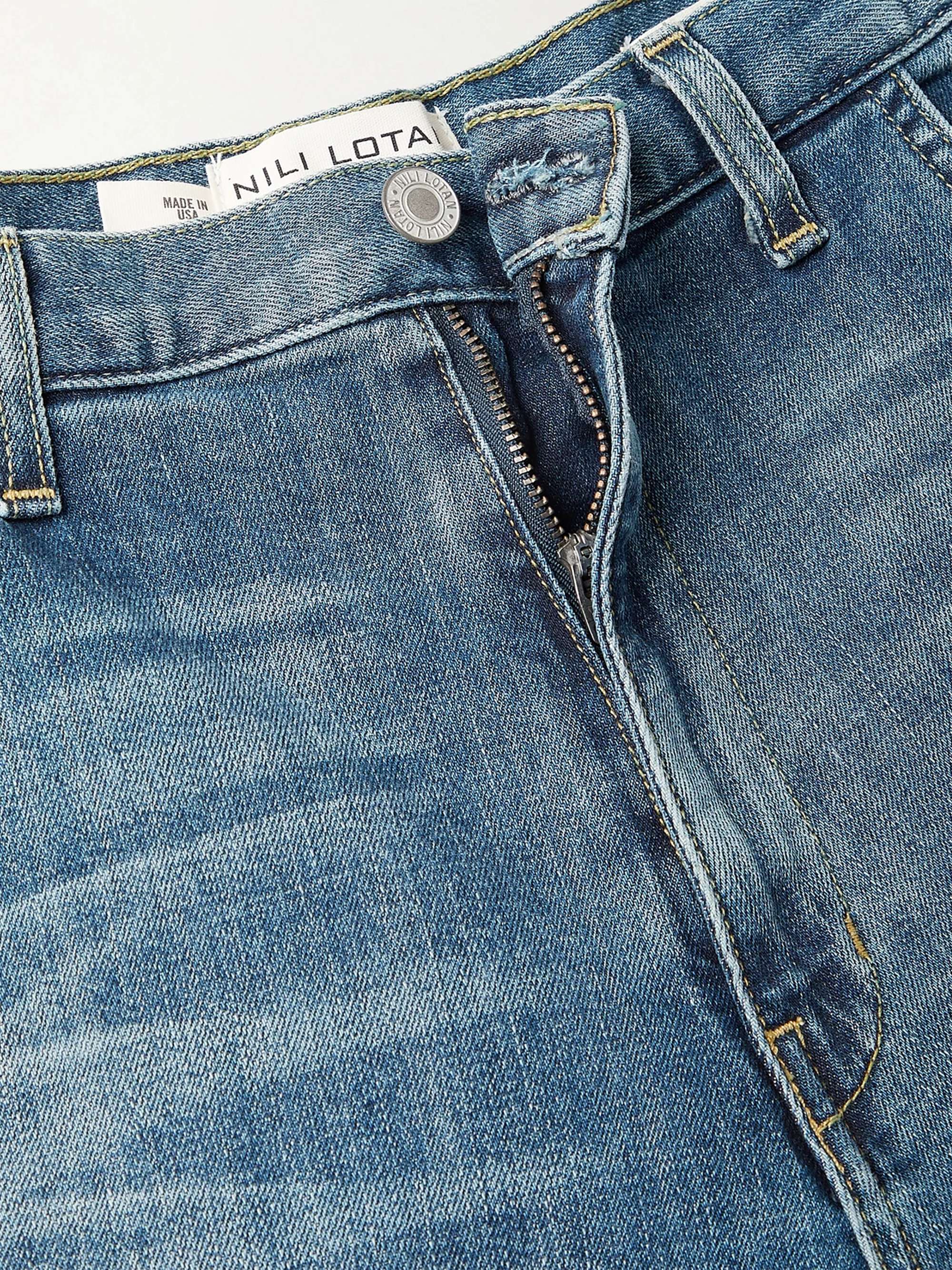 Emerson mid-rise barrel-leg jeans view