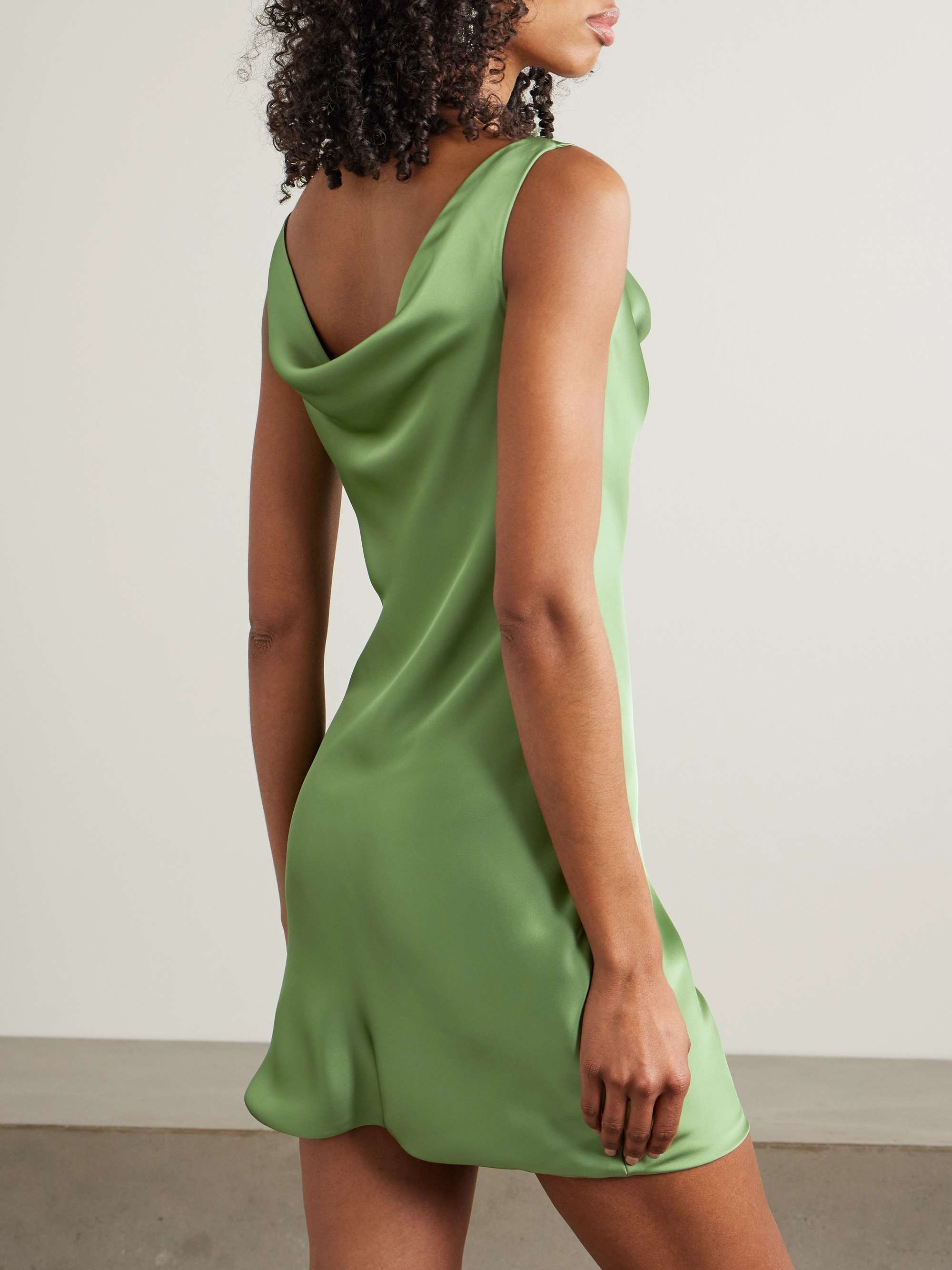 Maria draped satin mini dress view