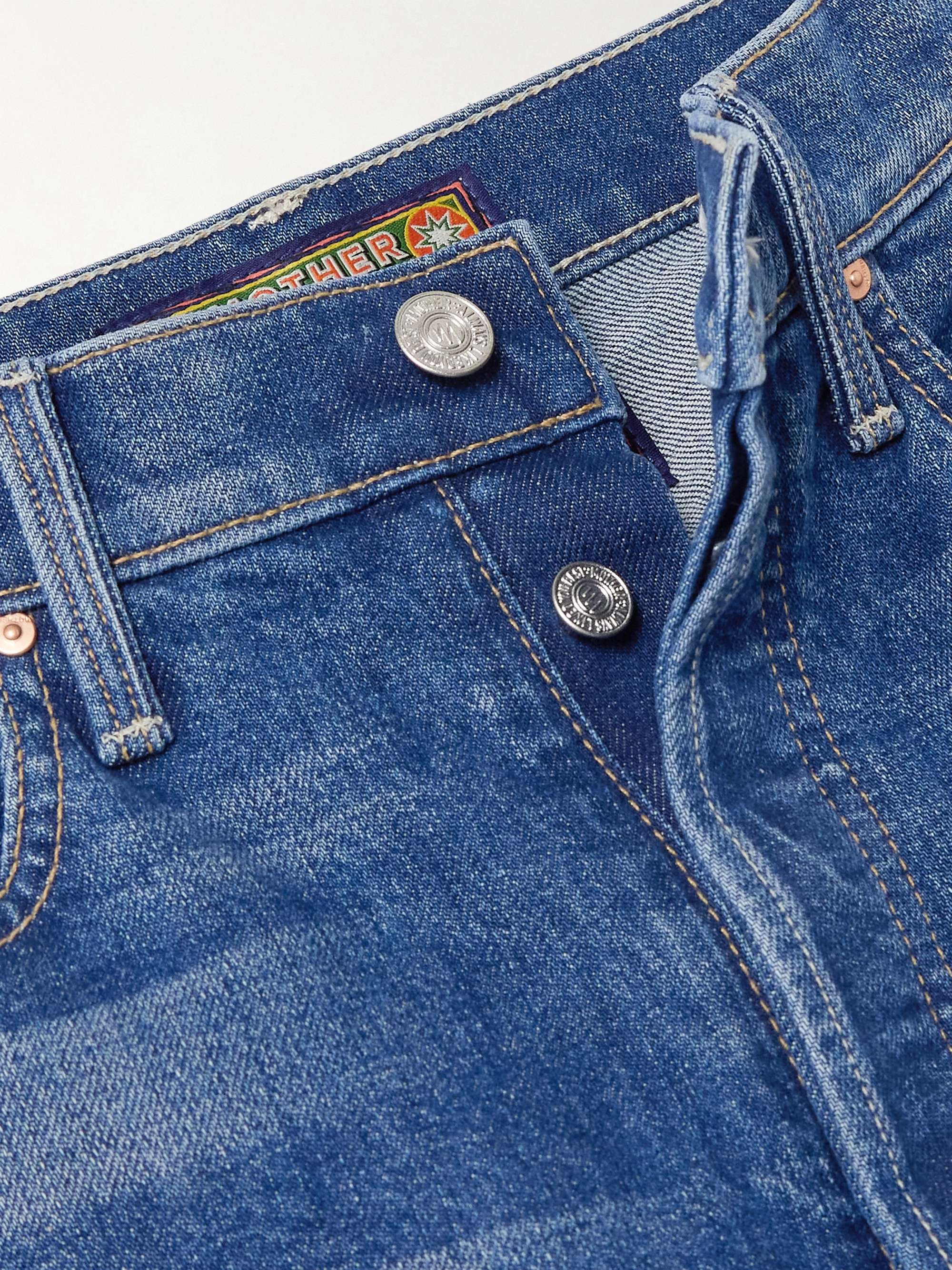 + La DoubleJ The Tune Up Maven Sneak embroidered high-rise straight-leg jeans view