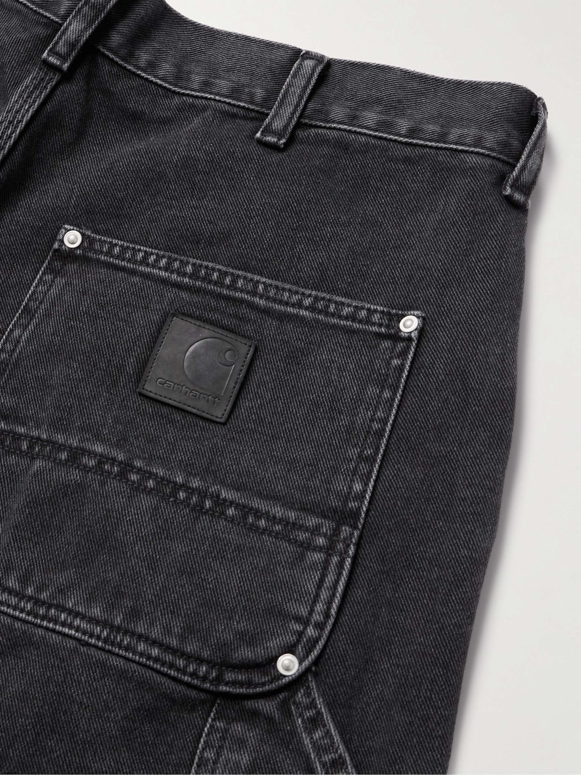 Rivet Wide-Leg Organic Denim Shorts view
