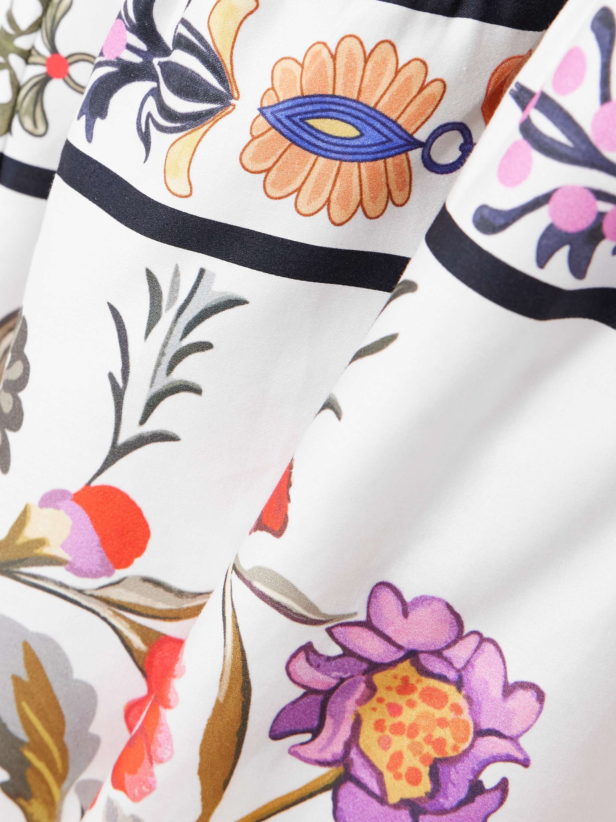 Biba tiered floral-print cotton-poplin maxi dress view
