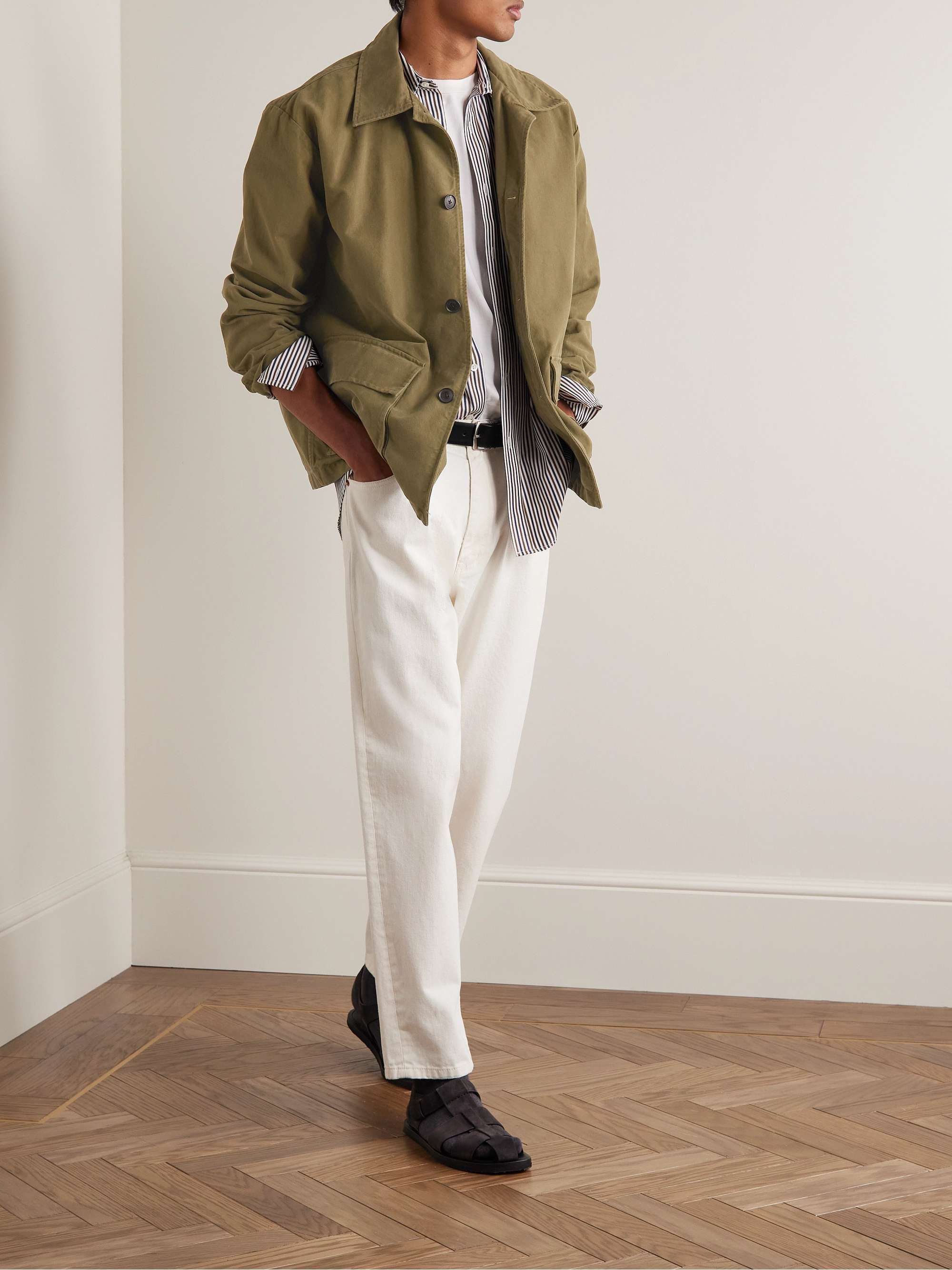 Ronnoc Garment-Dyed Cotton-Canvas Overshirt view