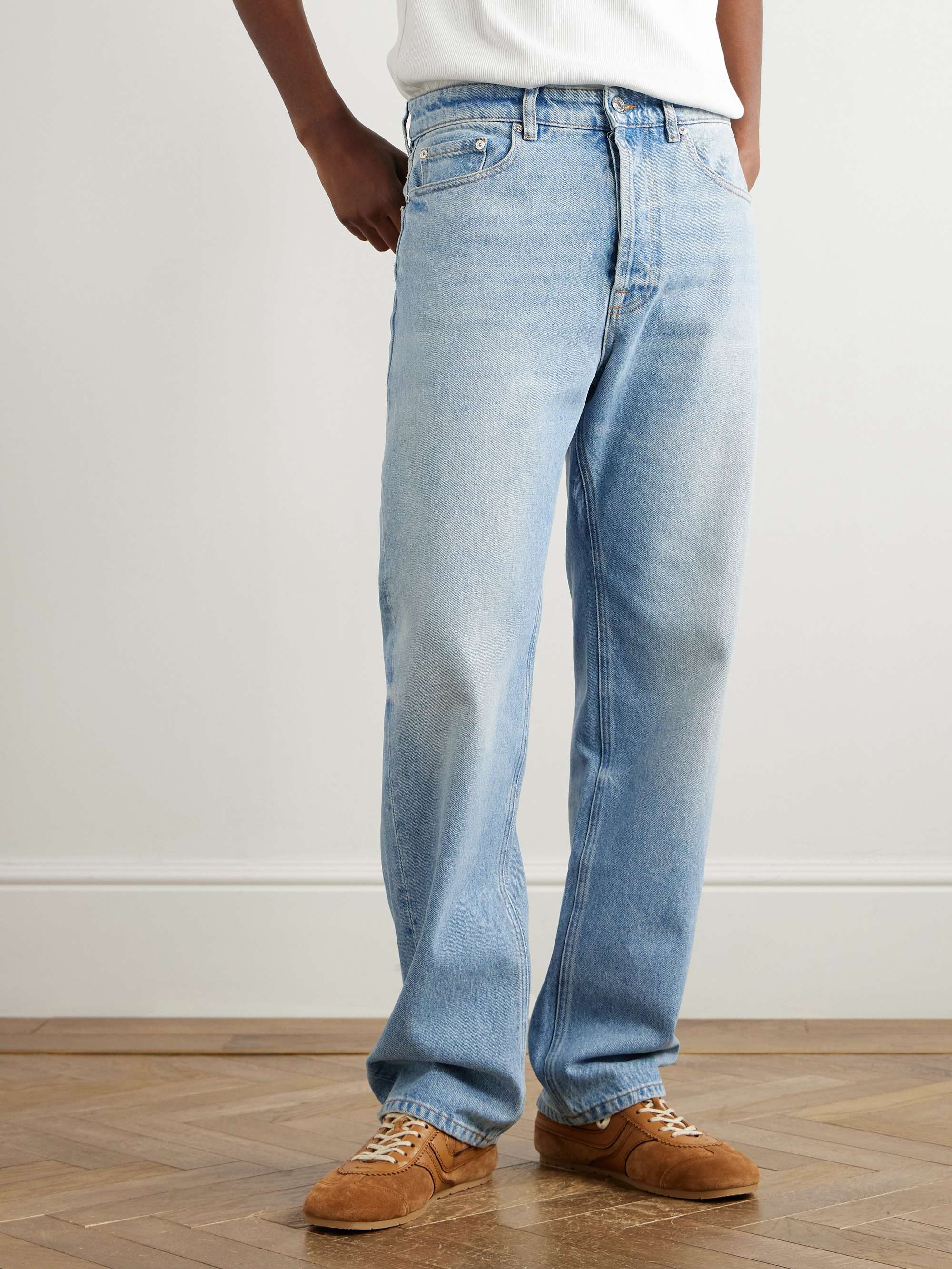 Straight-Leg Embroidered Jeans view