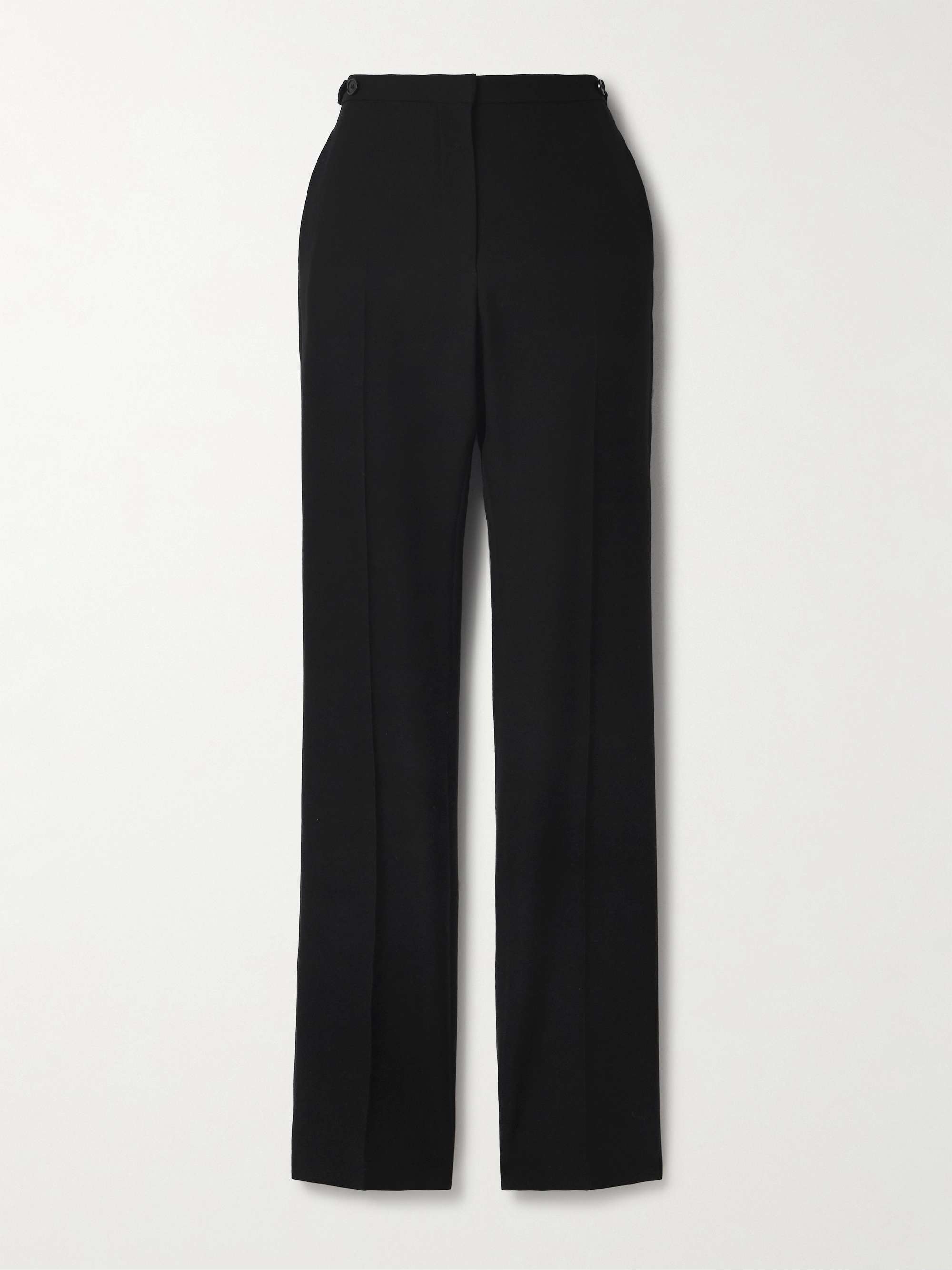 Jesse wool and silk-blend straight-leg pants view