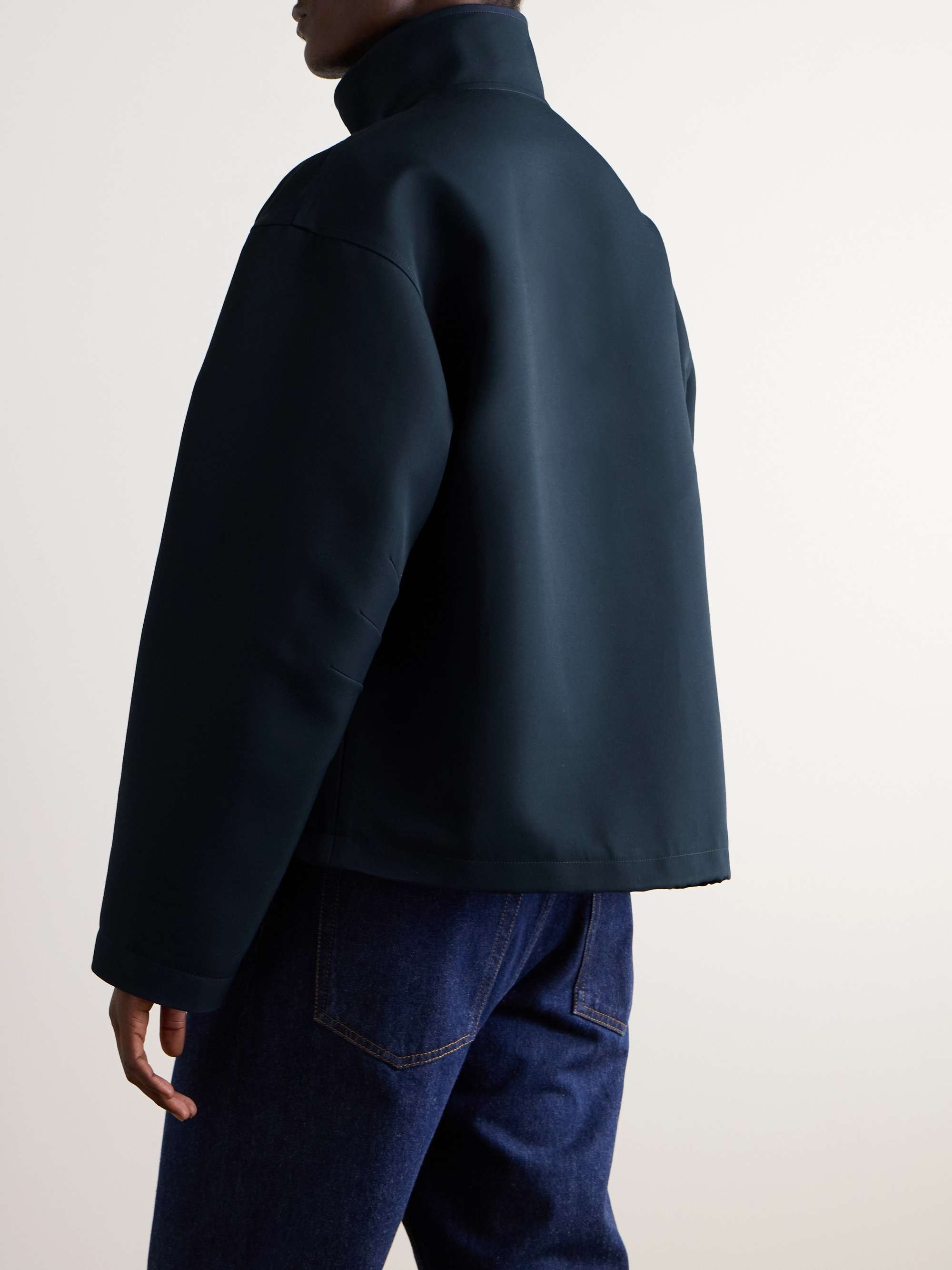 Logo-Appliquéd Wool-Blend Gabardine Jacket view