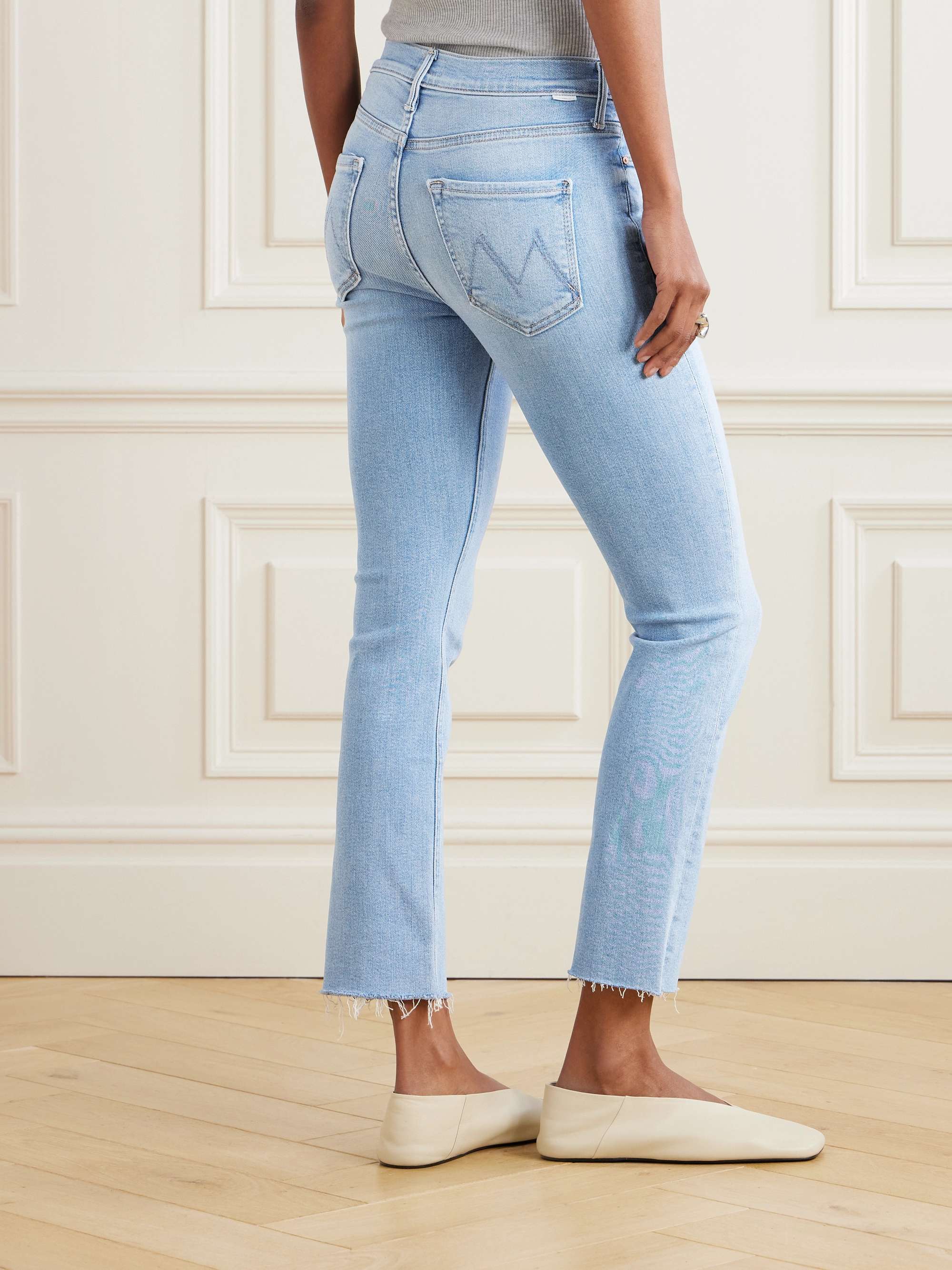 The Dazzler Ankle frayed mid-rise slim-leg jeans view