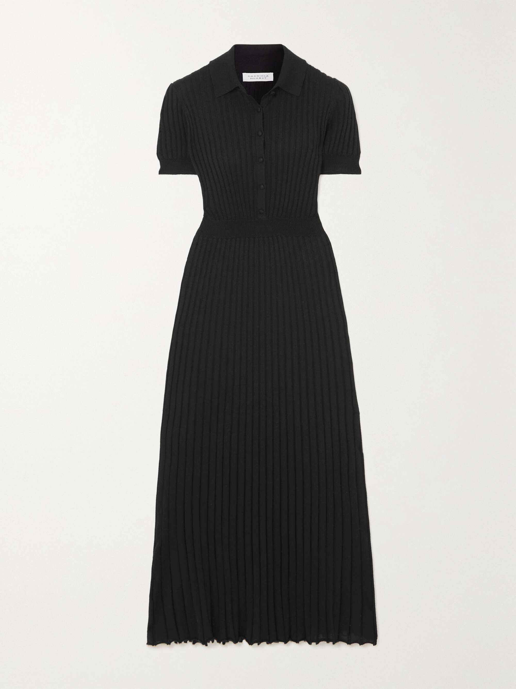 Amor ribbed silk and cashmere-blend maxi dress view