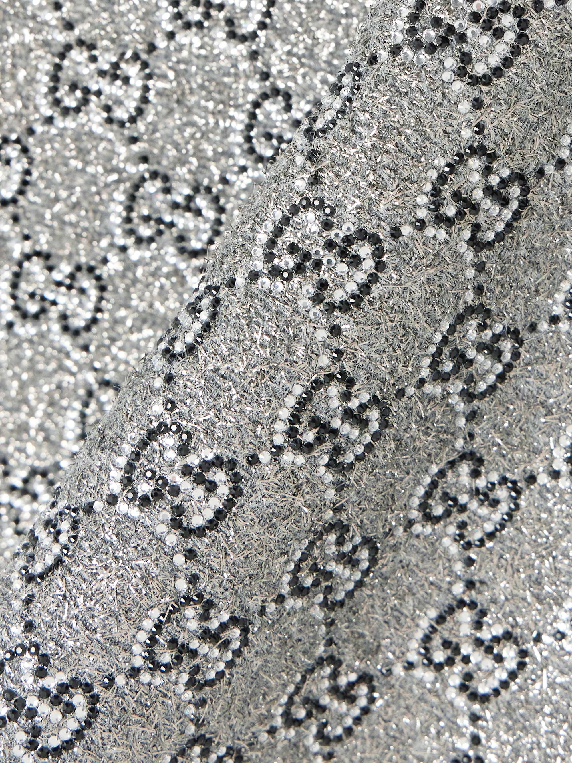 Metallic tweed mini skirt view