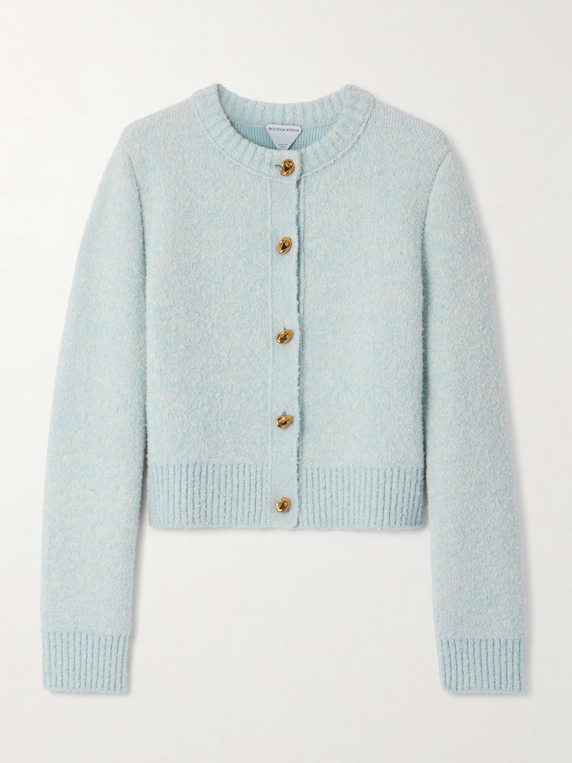 Wool-blend bouclé cardigan view
