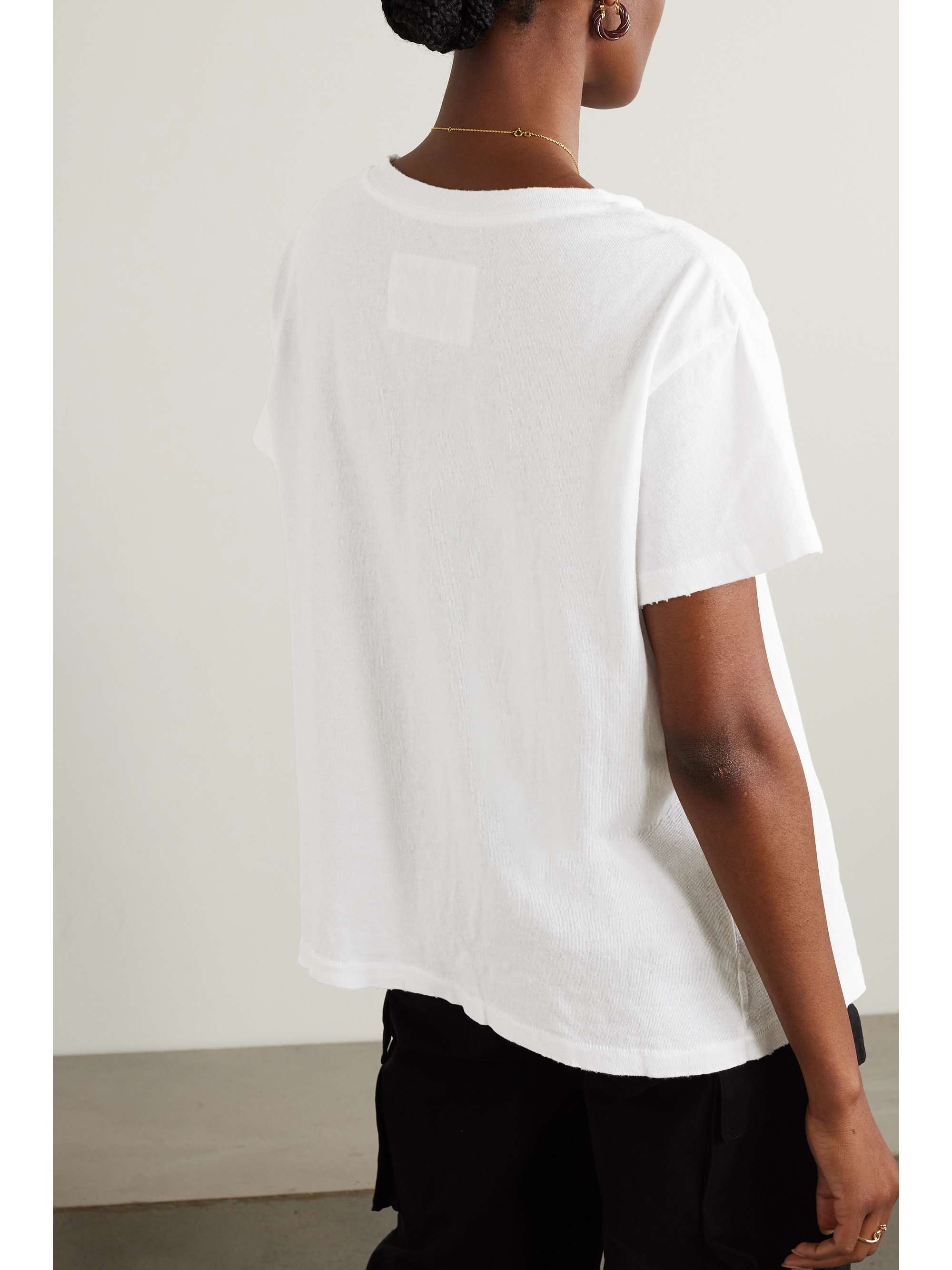 Brady distressed cotton-jersey T-shirt view