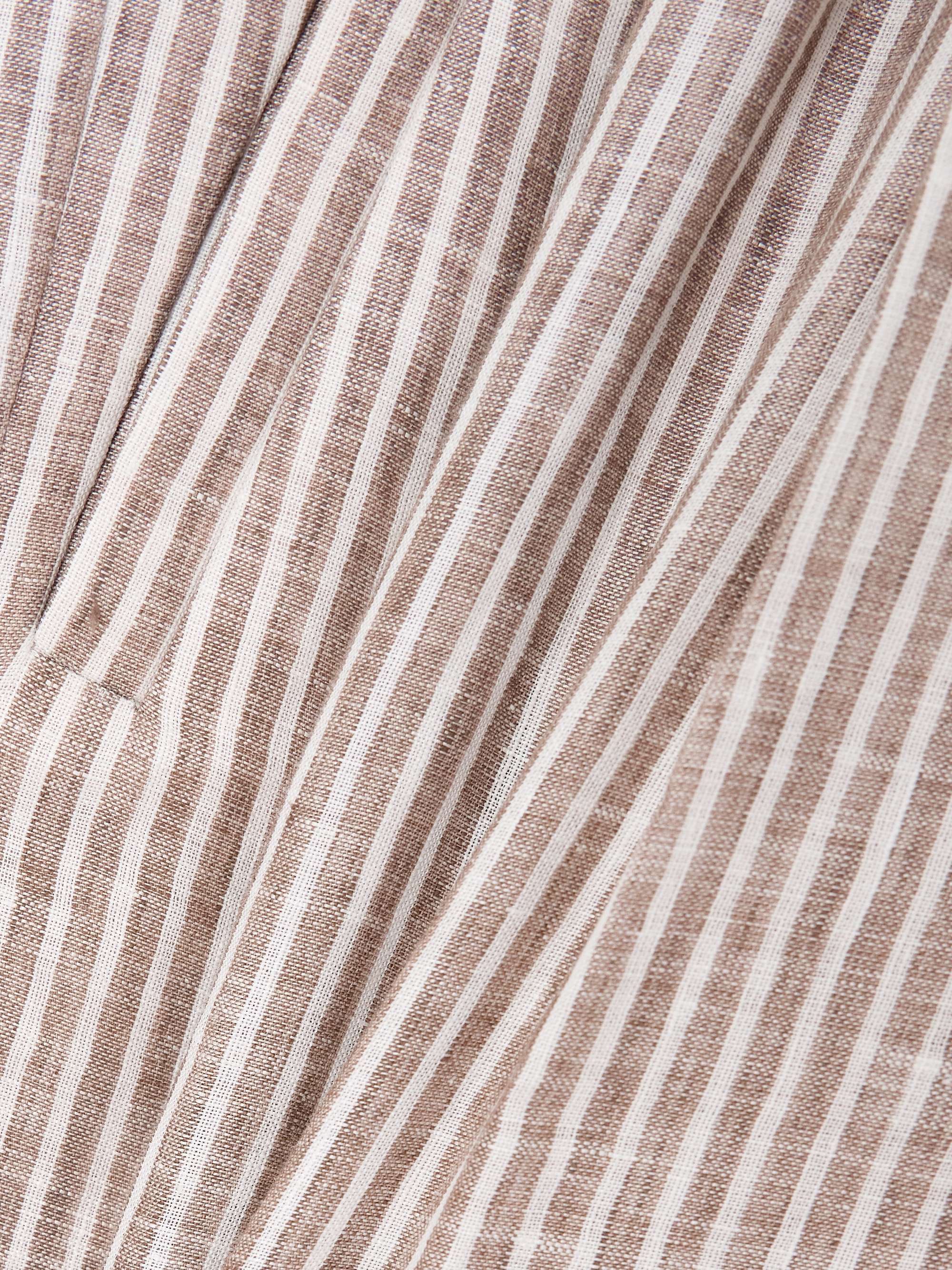 Striped linen shorts view