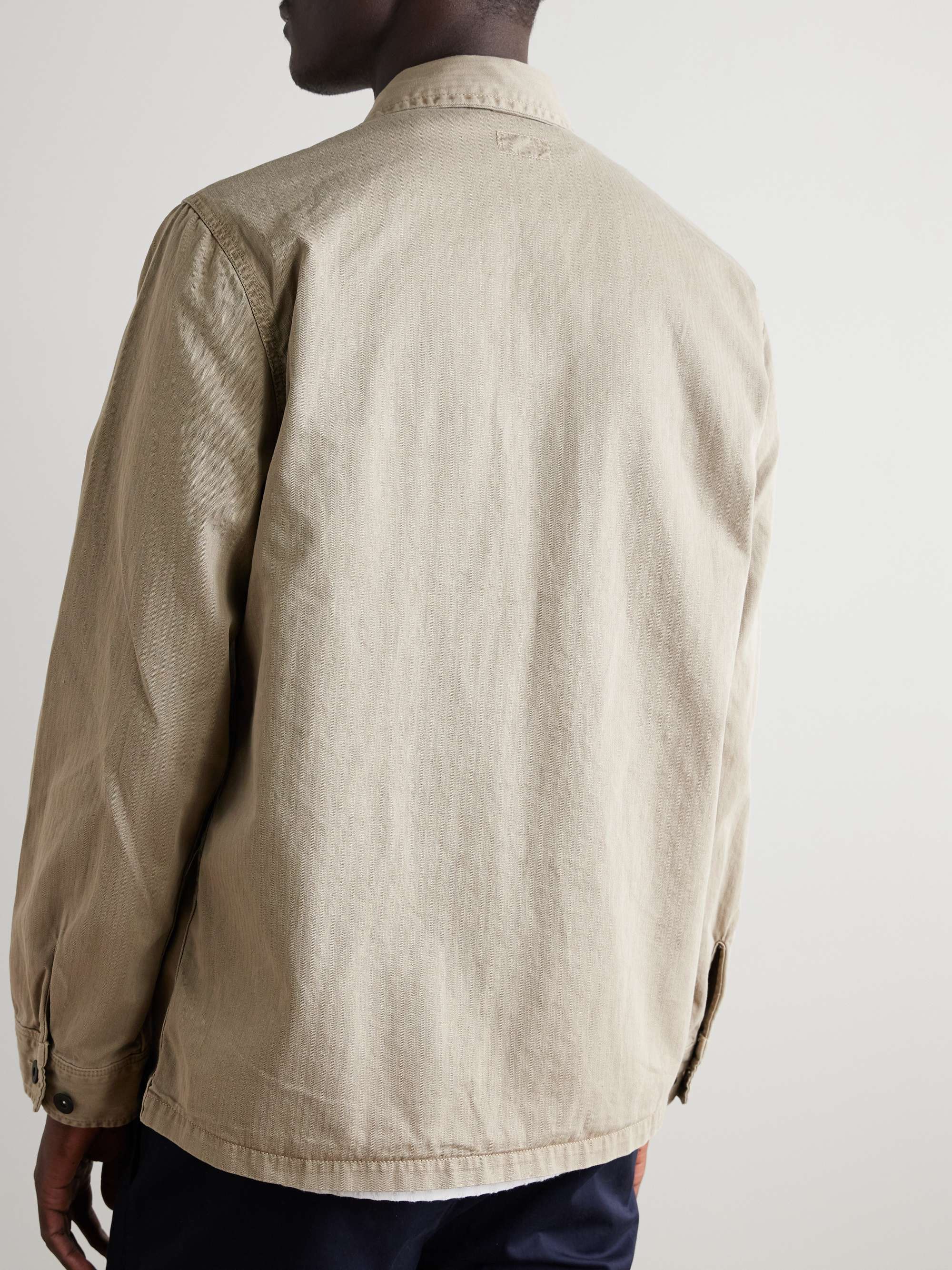 Dar Herringbone Cotton Overshirt view
