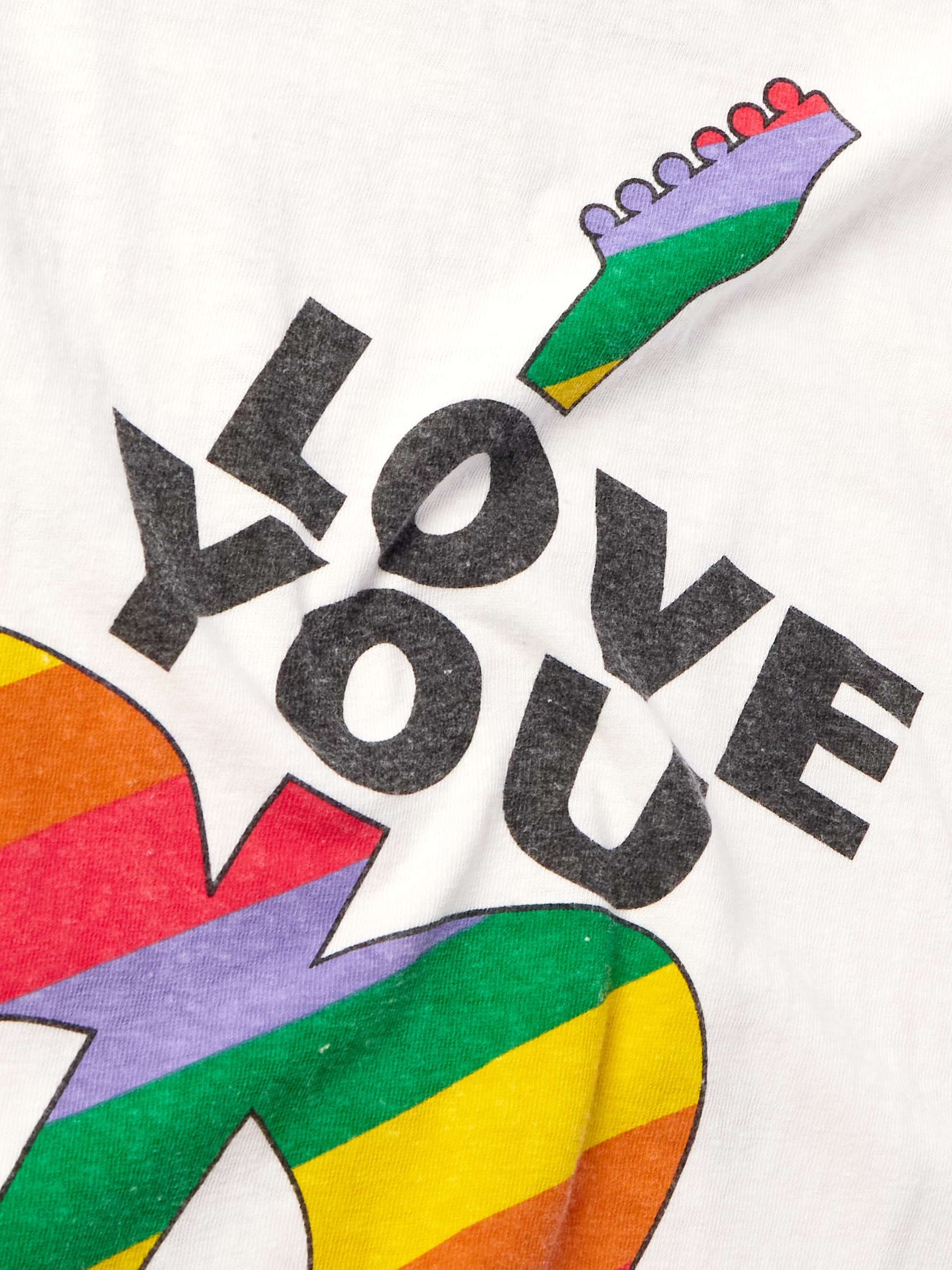 I Love You Printed Cotton-Jersey T-Shirt view
