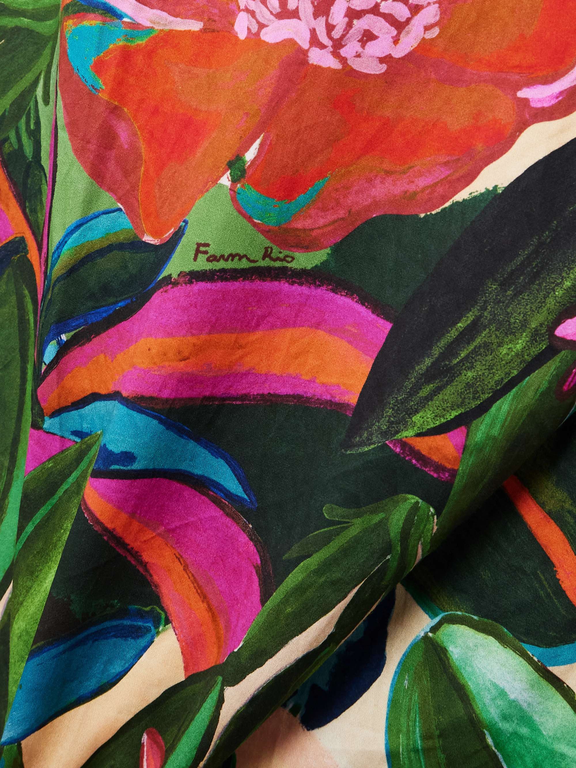 Jardin de Rêve floral-print organic cotton halterneck midi dress view