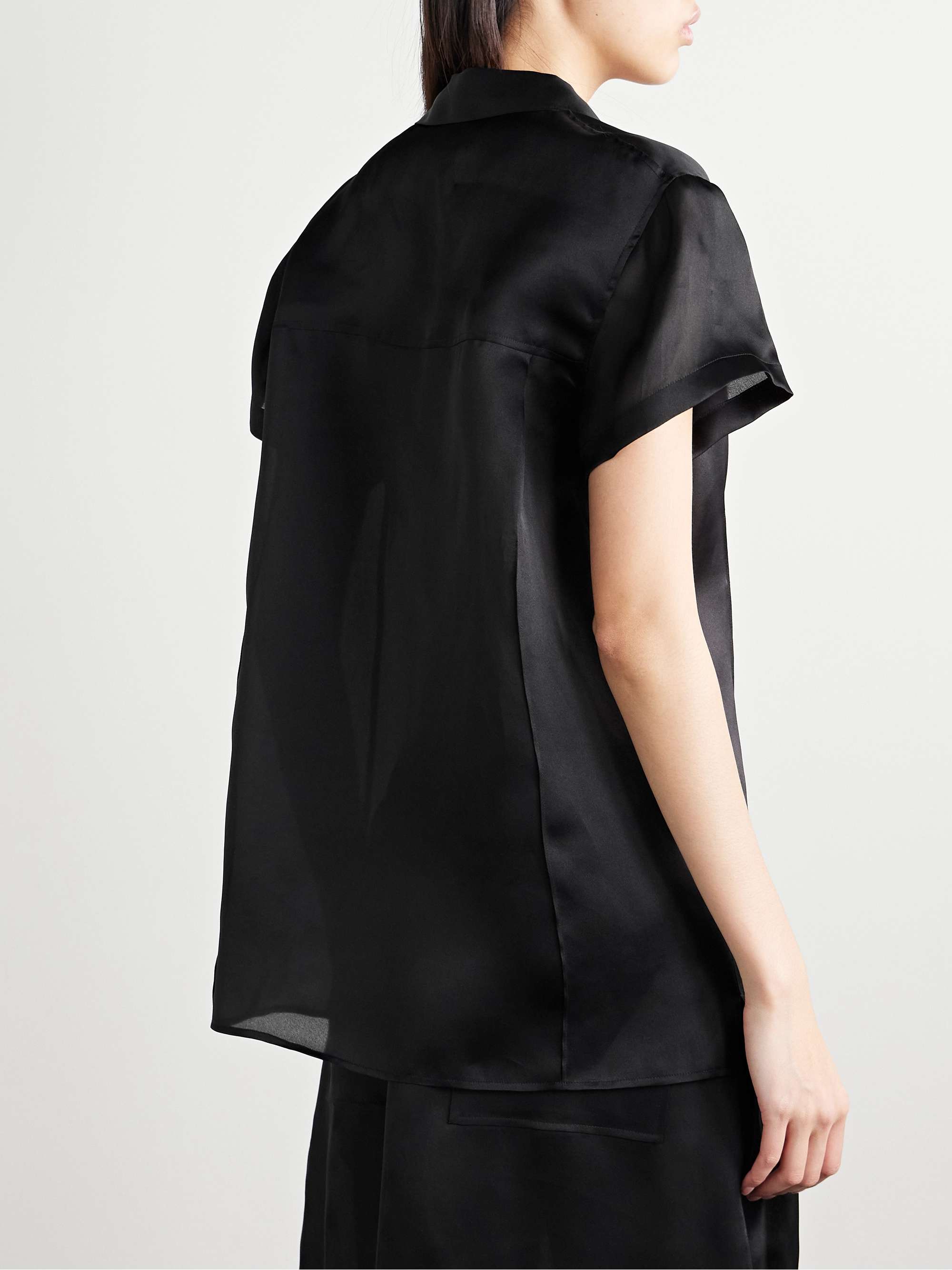Keefe silk-organza shirt view
