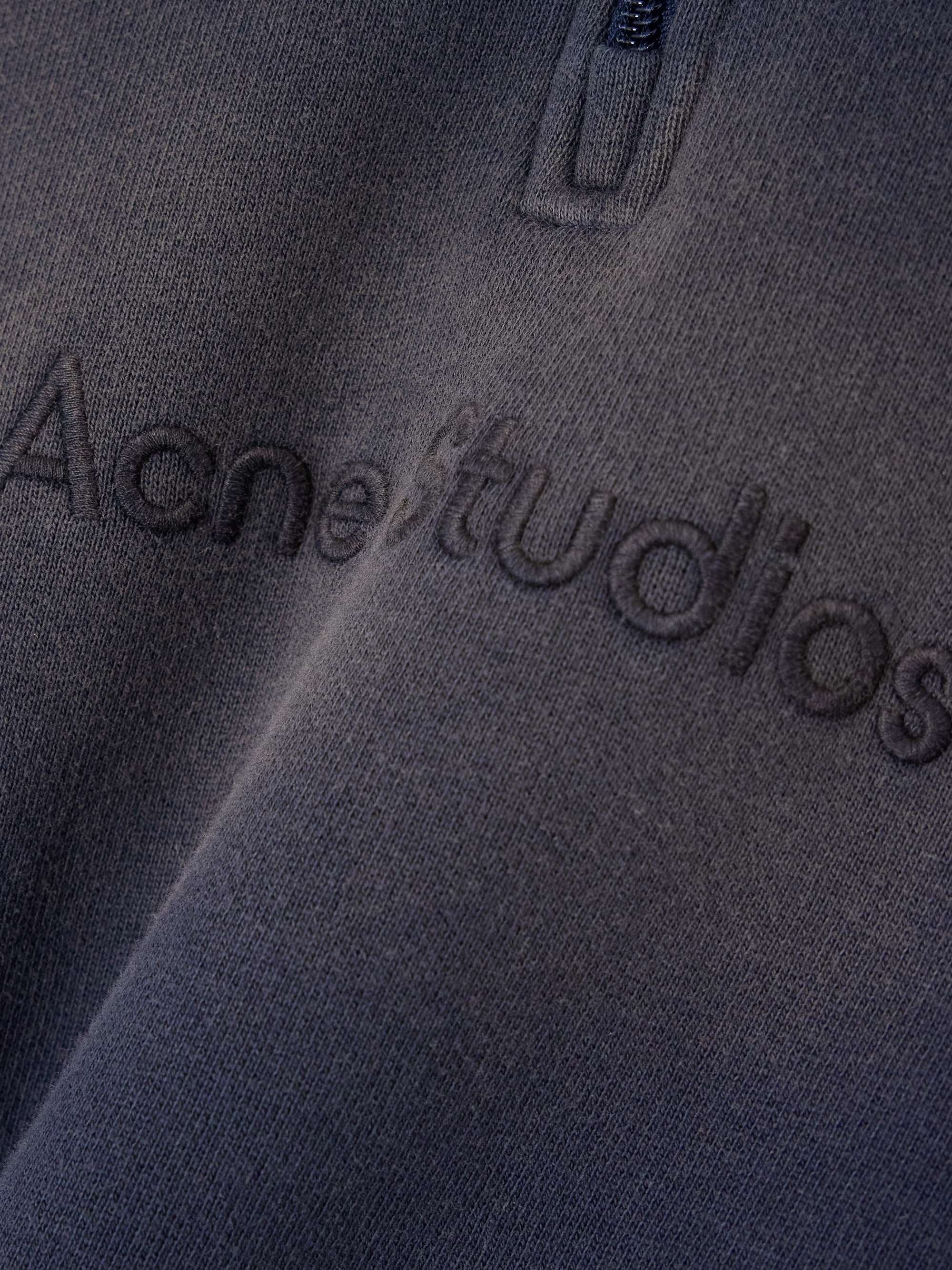 Embroidered frayed cotton-jersey sweatshirt view