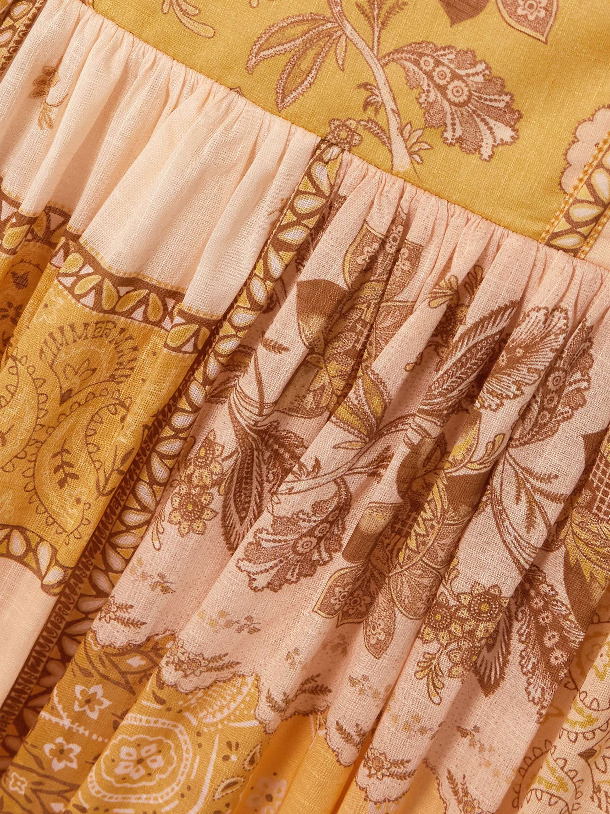 Lucky bandana-print cotton-voile midi dress view