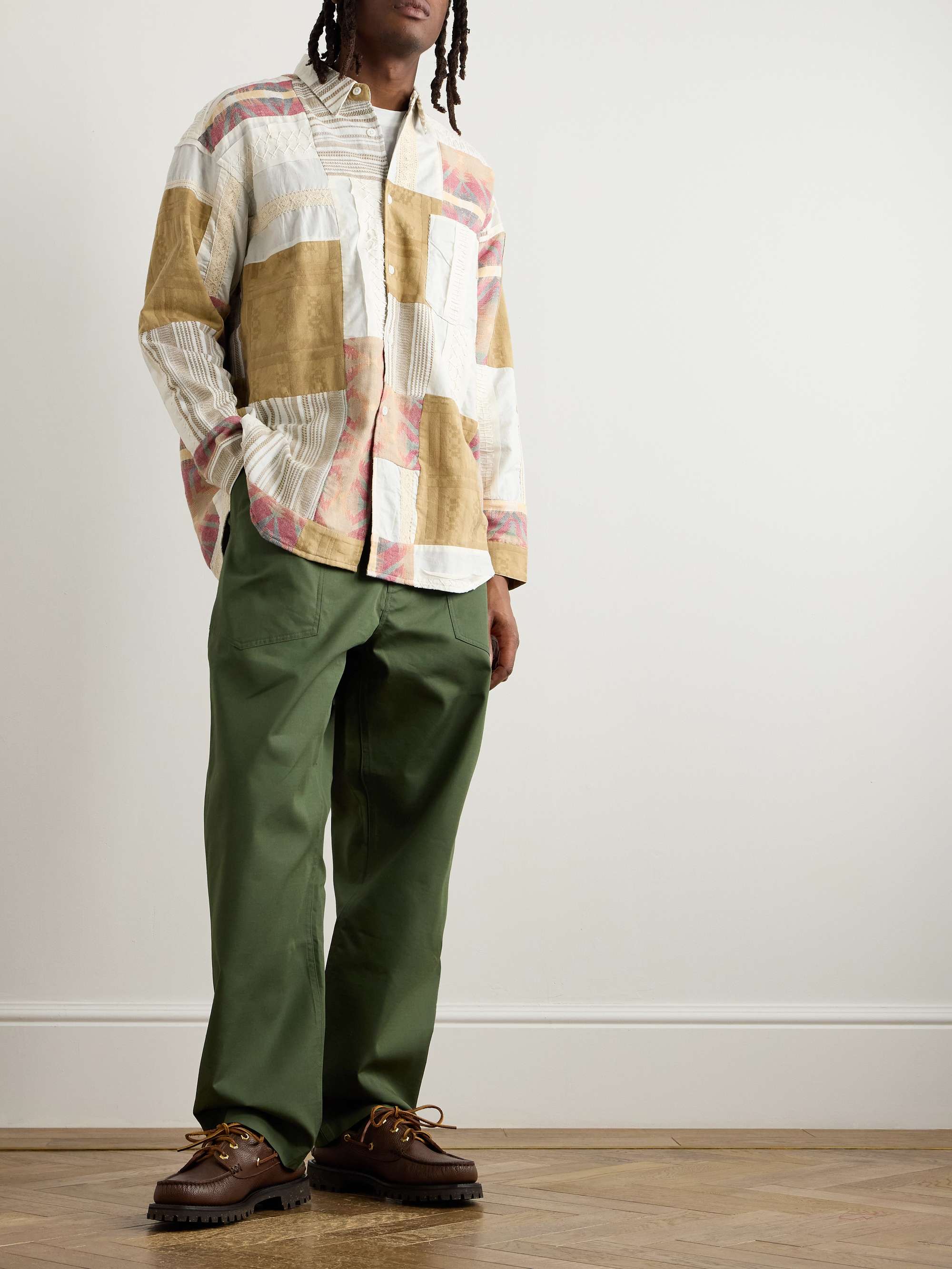 Garson Patchwork Cotton-Flannel Shirt view