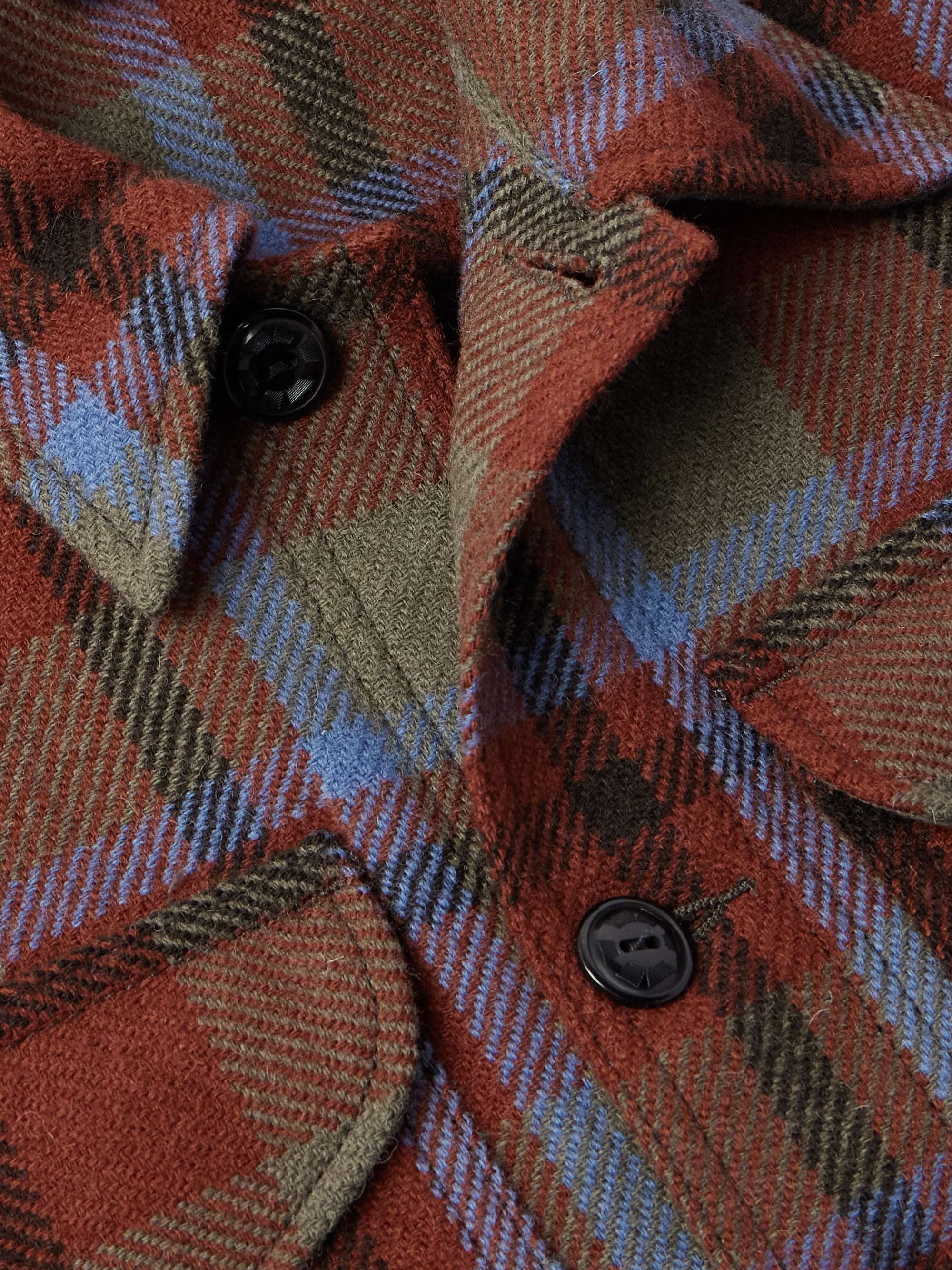 Ace Cruiser Checked Wool-Flannel Overshirt view