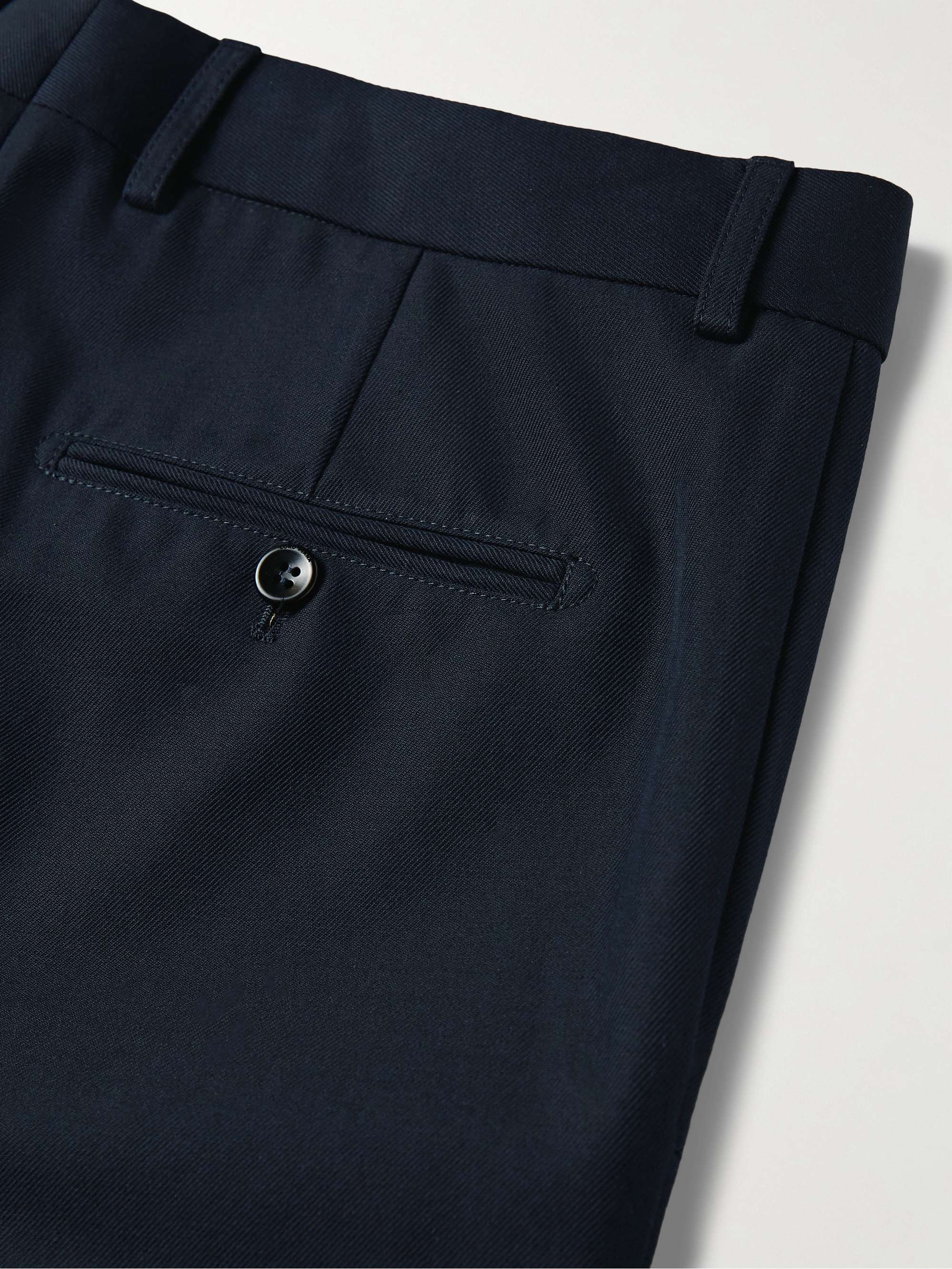 Slim-Fit Cotton and Wool-Blend Twill Chinos view