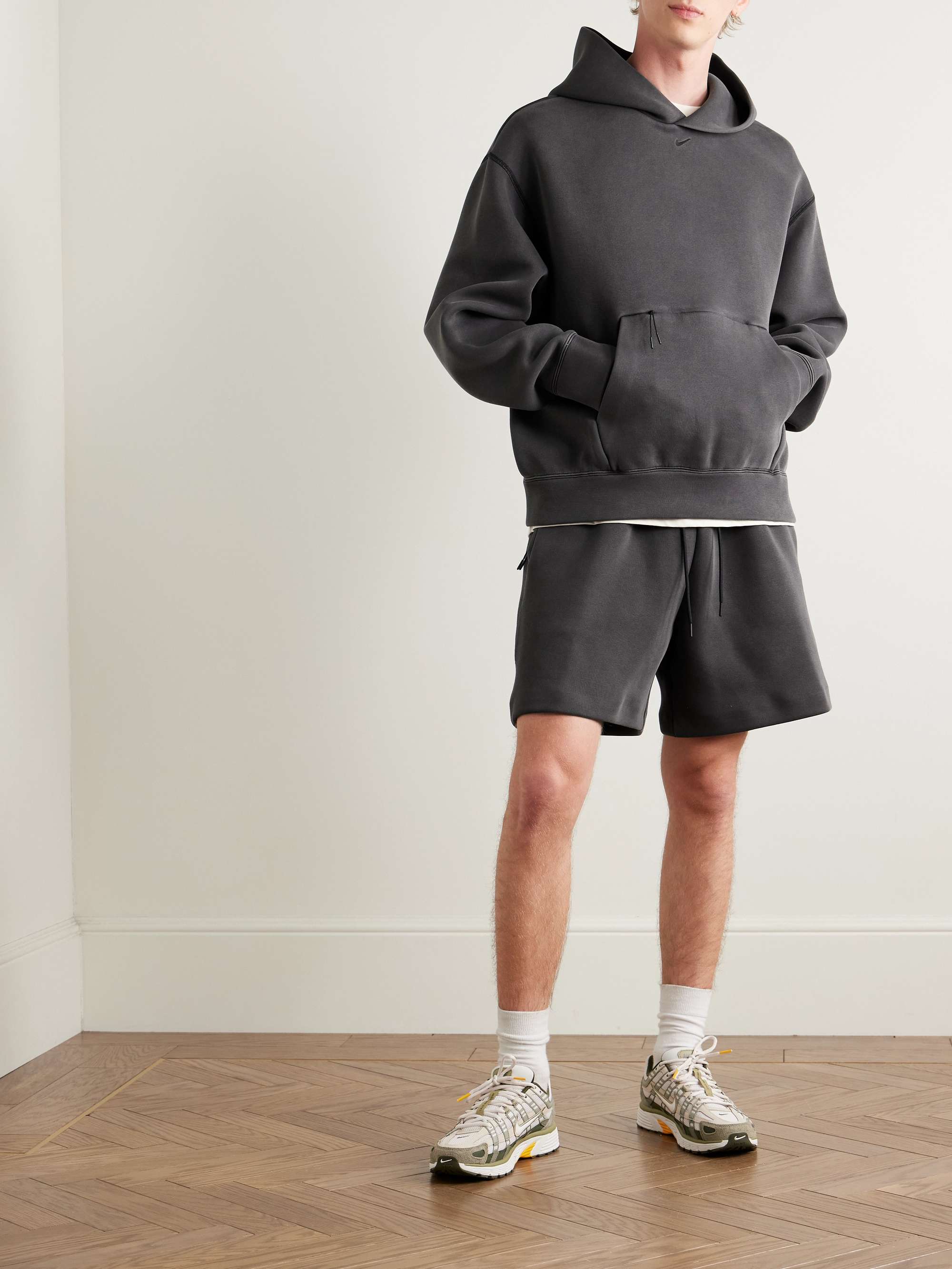 Logo-Embroidered Jersey Hoodie view