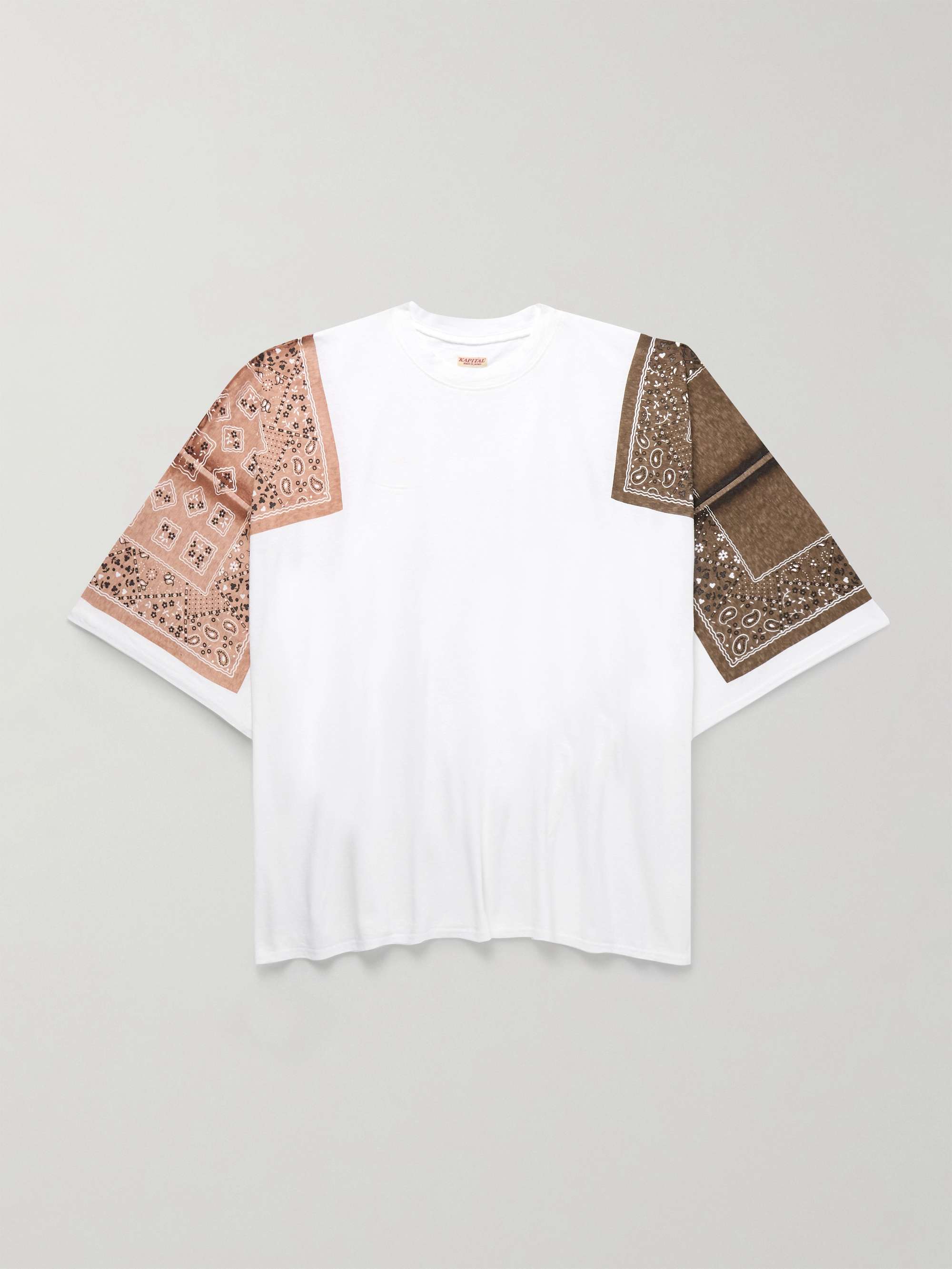Oversized Bandana-Print Cotton-Jersey T-Shirt view