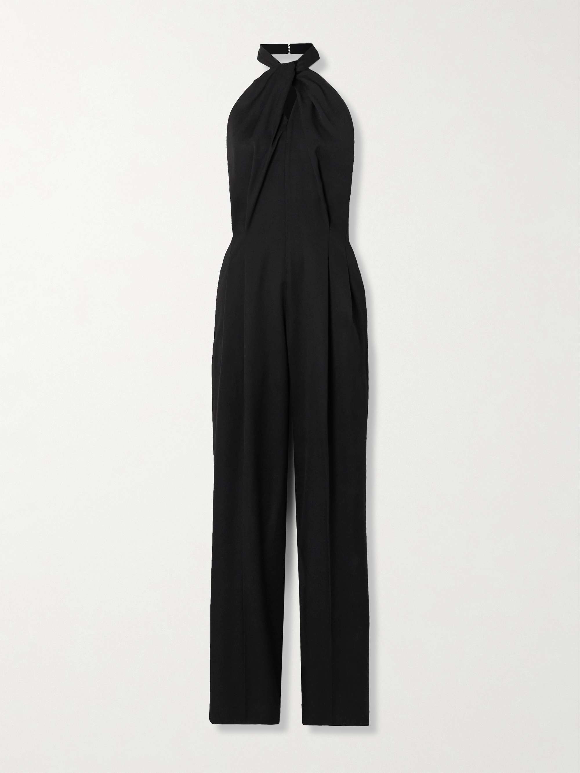 Journey cutout wool-gabardine halterneck jumpsuit view
