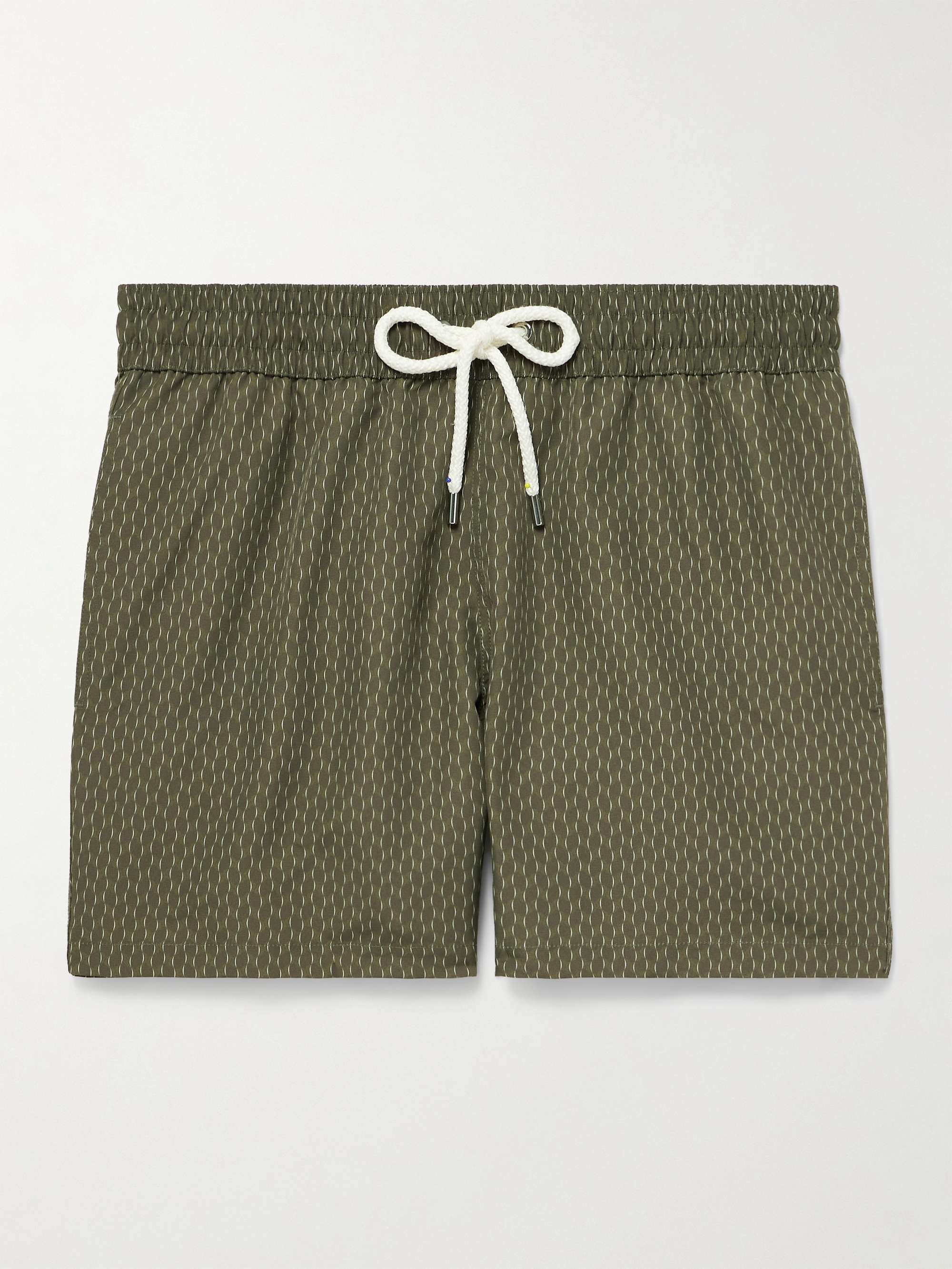 Rio Straight-Leg Mid-Length Printed Recycled Swim Shorts view