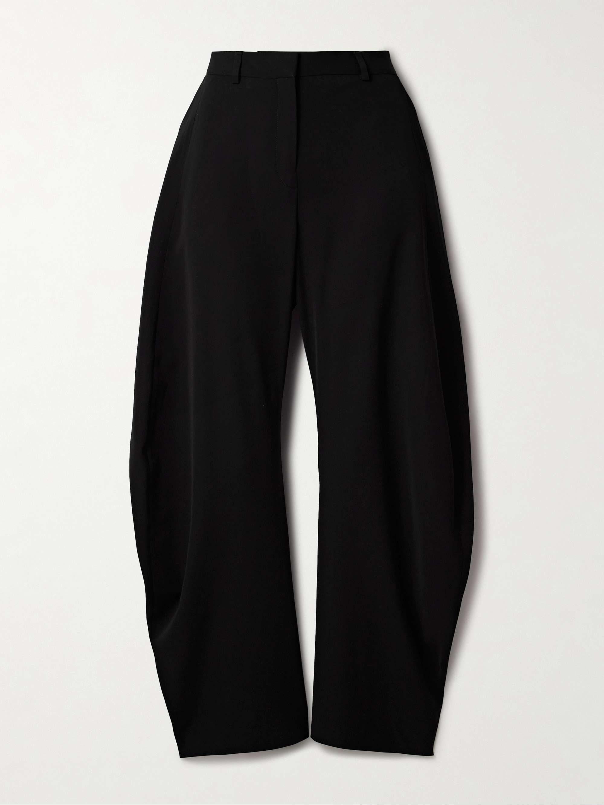 Crepe barrel-leg pants view