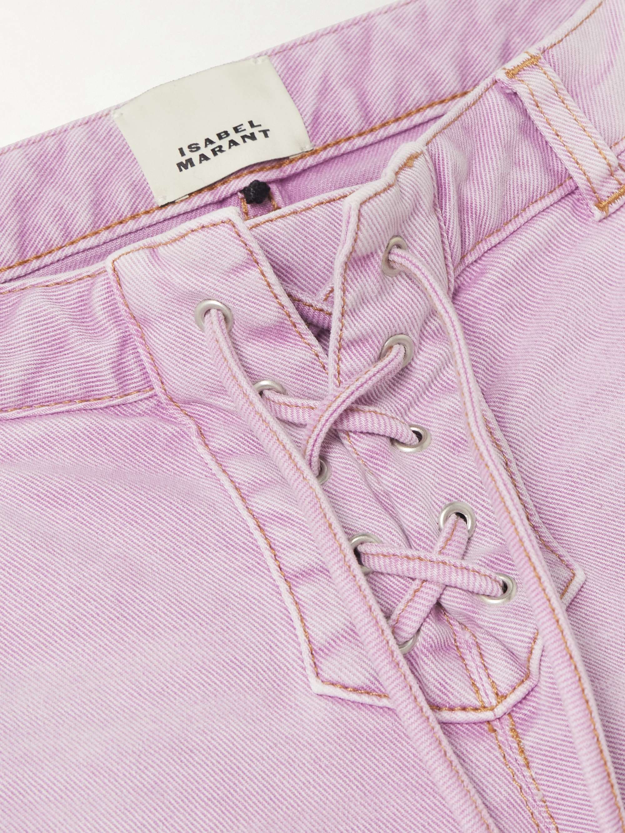 Valen lace-up flared jeans view