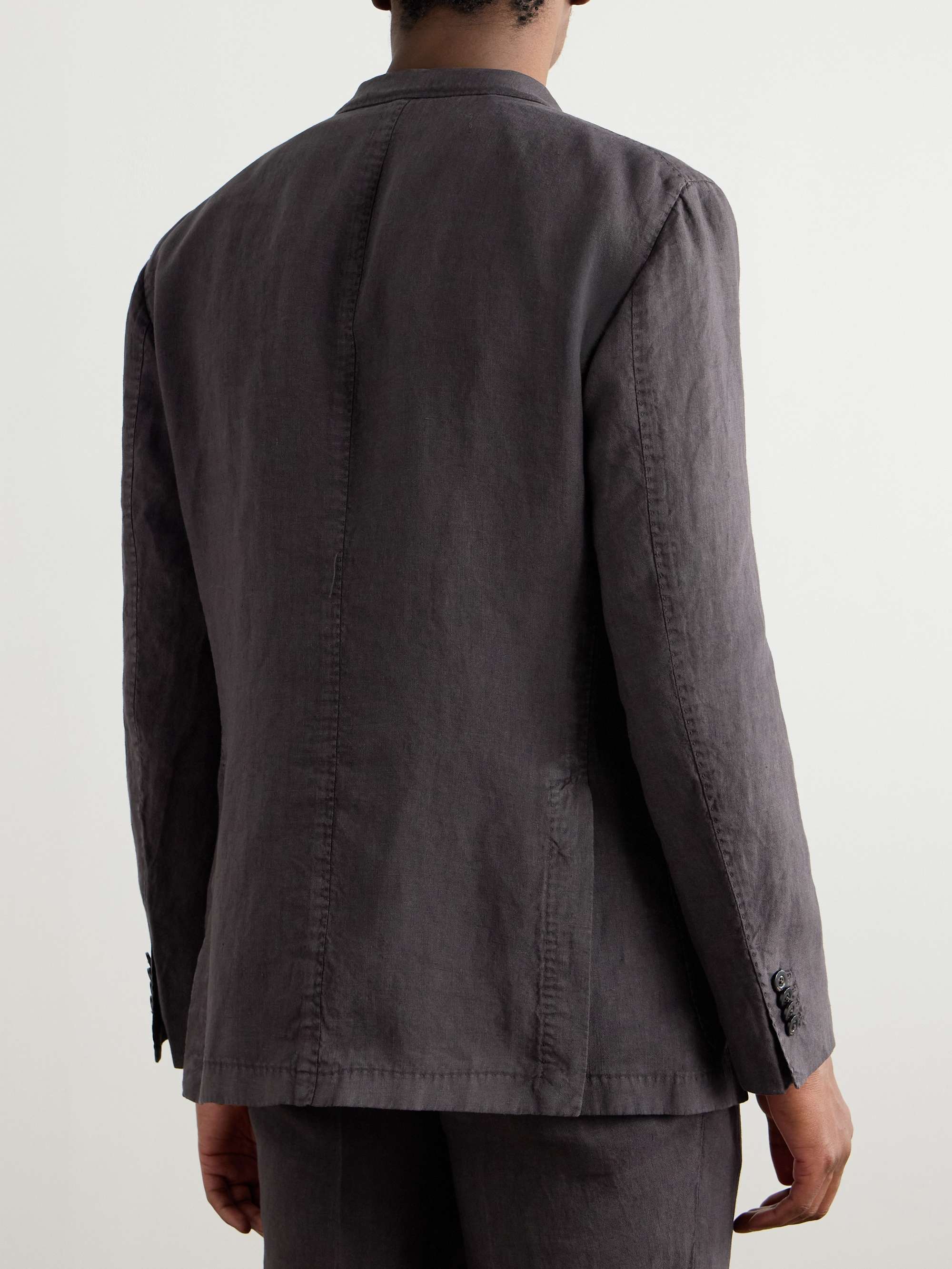 Garment-Dyed Linen Suit Jacket view