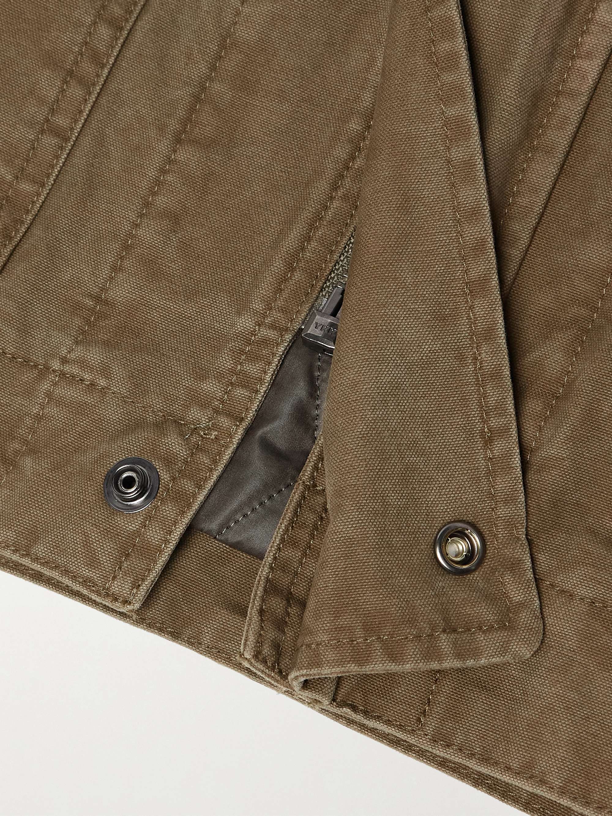 Kimel Corduroy-Trimmed Cotton-Canvas Field Jacket view