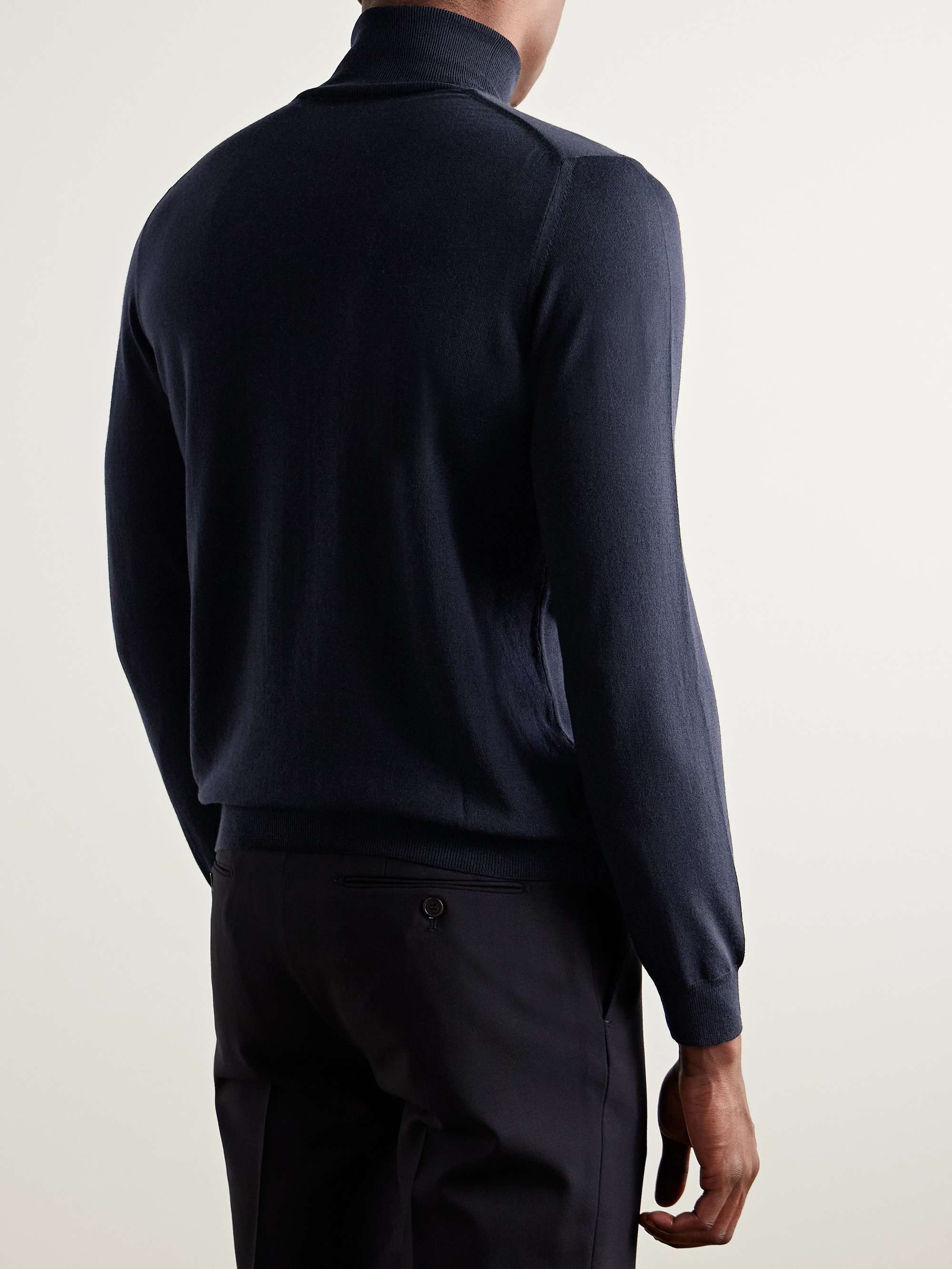Zanone Slim-Fit Flexwool Rollneck Sweater view