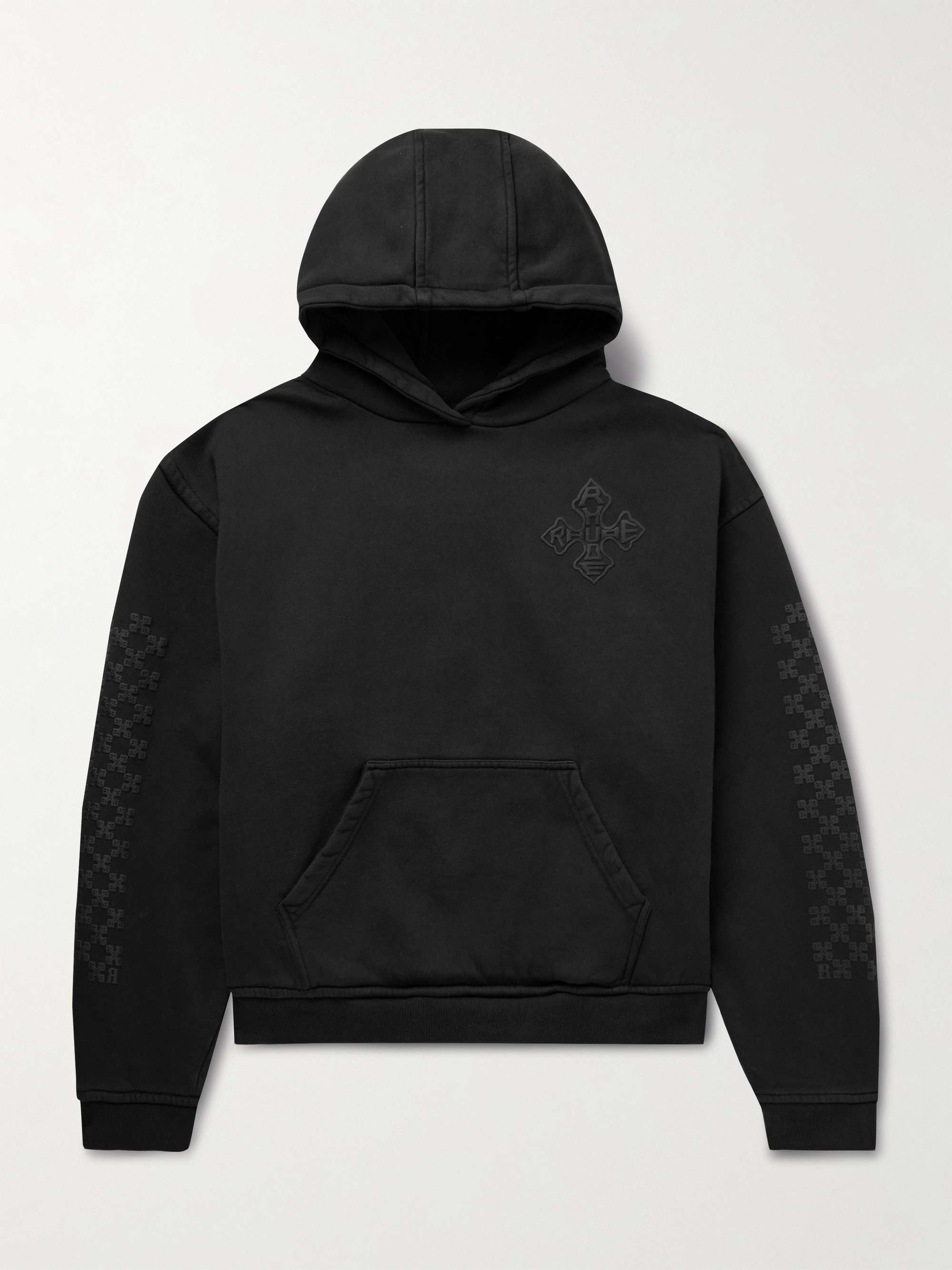 Cross Logo-Print Cotton-Jersey Hoodie view