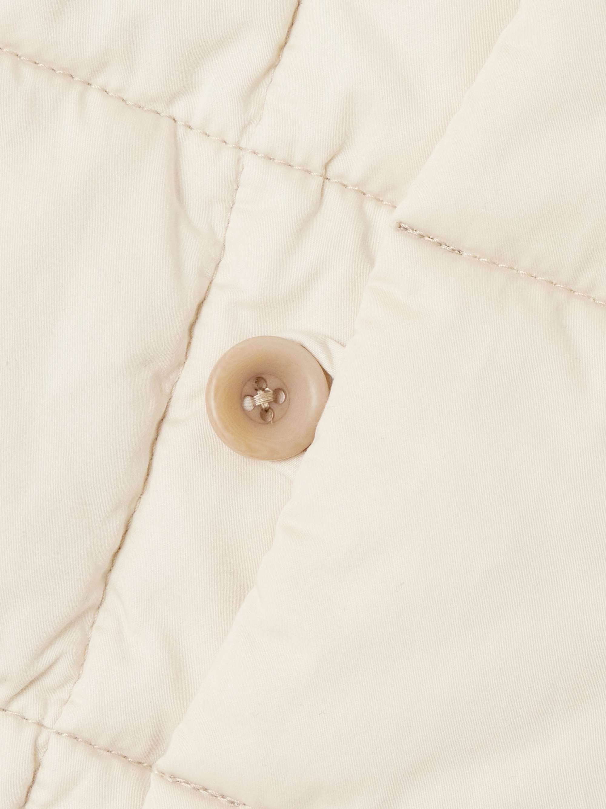 Quilted padded cotton vest view