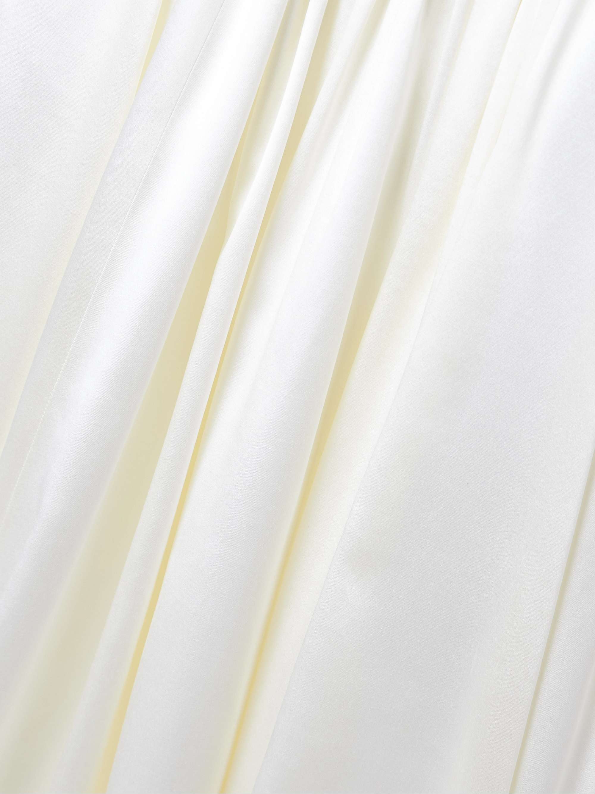Micah pleated silk and wool-blend satin maxi skirt view