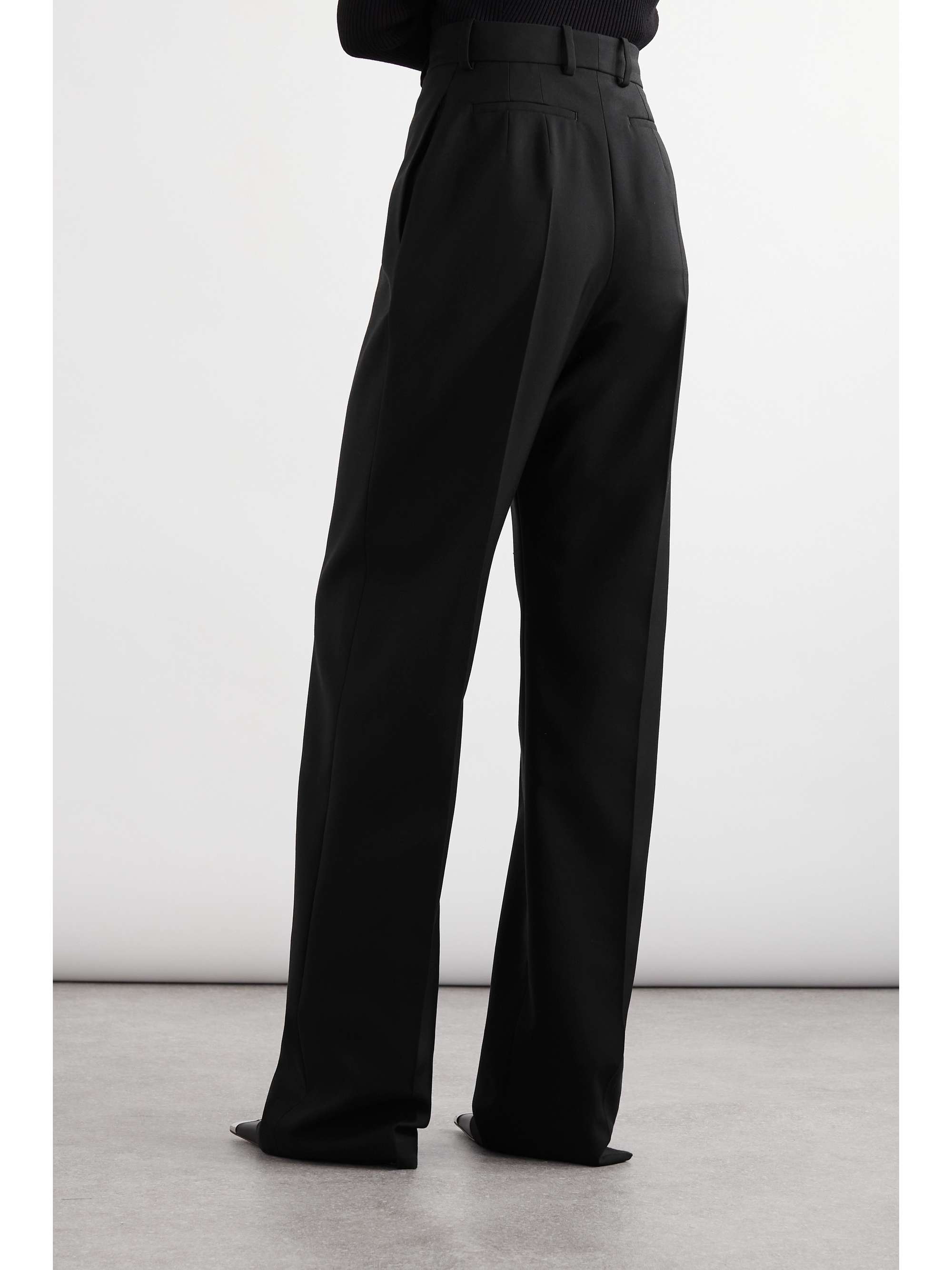 Straight-leg wool pants view