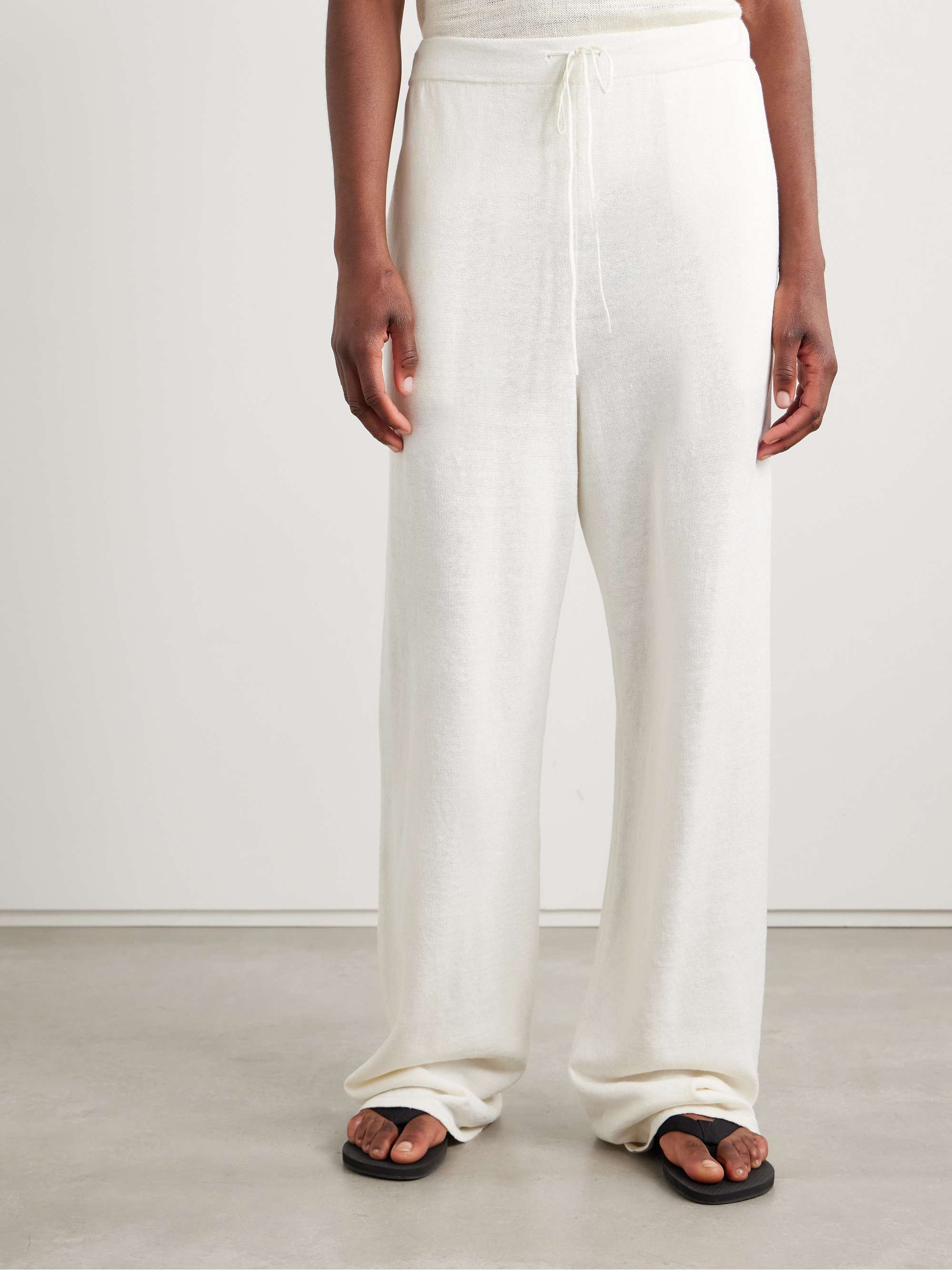 Jory linen-blend wide-leg pants view